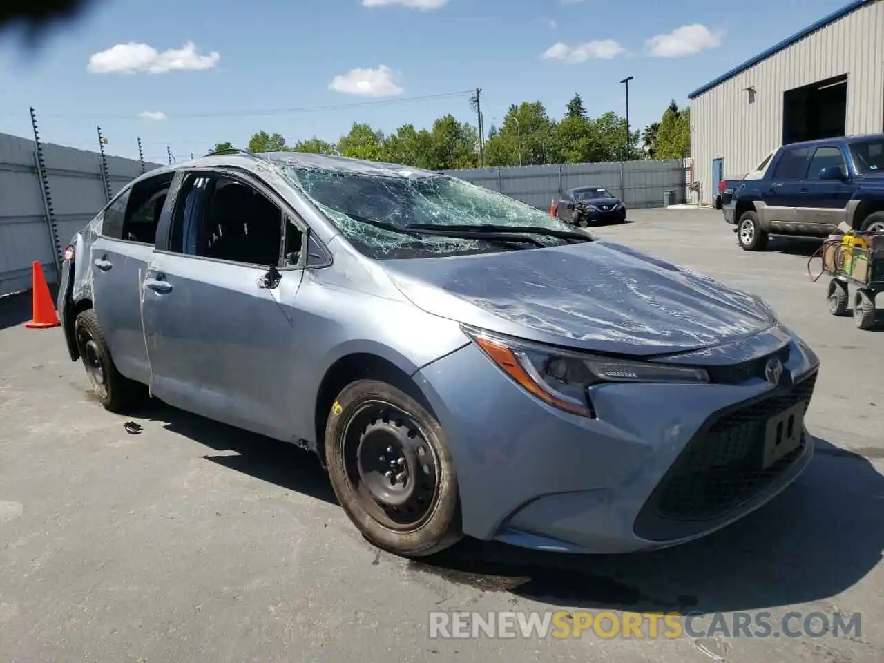 1 Photograph of a damaged car JTDEPMAE2MJ172050 TOYOTA COROLLA 2021