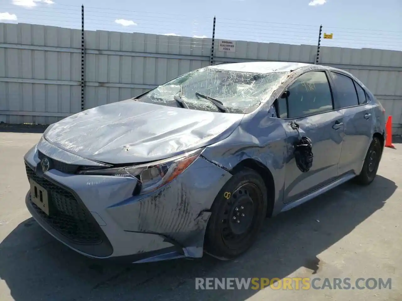 2 Photograph of a damaged car JTDEPMAE2MJ172050 TOYOTA COROLLA 2021