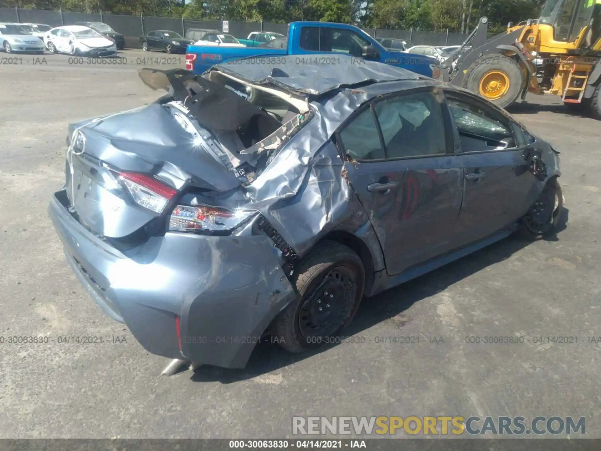 4 Photograph of a damaged car JTDEPMAE2MJ172341 TOYOTA COROLLA 2021