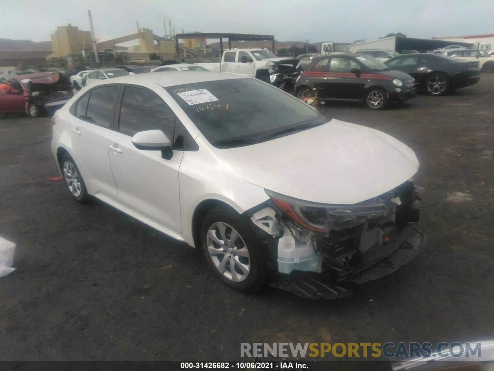 1 Photograph of a damaged car JTDEPMAE2MJ172551 TOYOTA COROLLA 2021