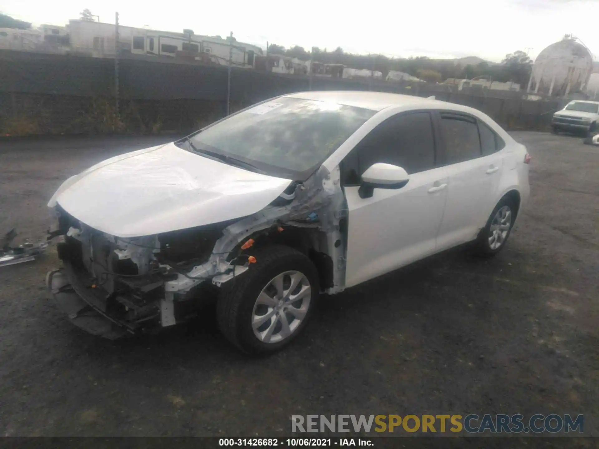 2 Photograph of a damaged car JTDEPMAE2MJ172551 TOYOTA COROLLA 2021