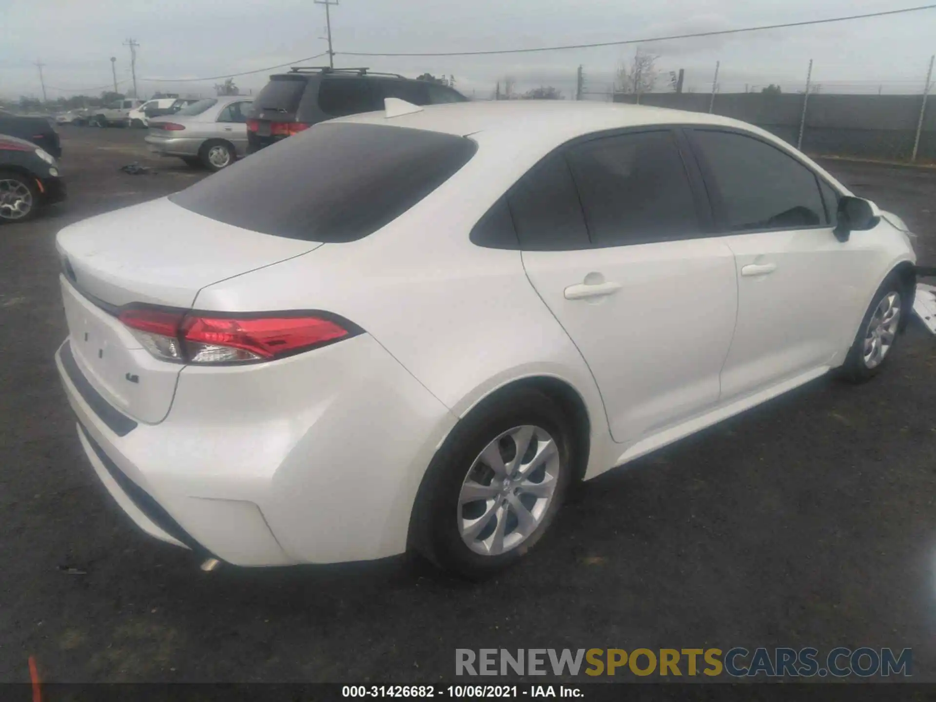 4 Photograph of a damaged car JTDEPMAE2MJ172551 TOYOTA COROLLA 2021