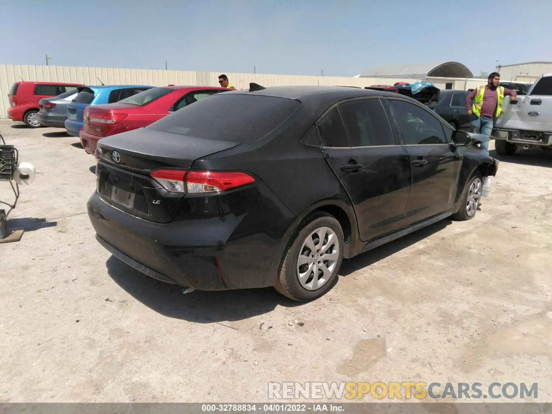 4 Photograph of a damaged car JTDEPMAE2MJ174512 TOYOTA COROLLA 2021