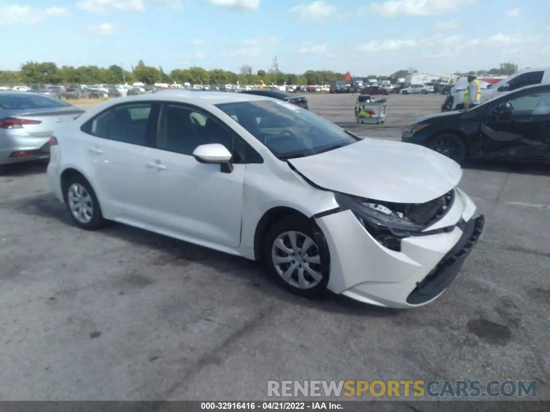 1 Photograph of a damaged car JTDEPMAE2MJ174526 TOYOTA COROLLA 2021