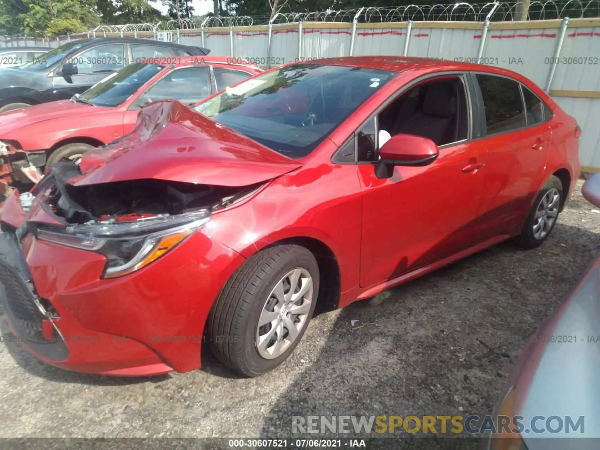 2 Photograph of a damaged car JTDEPMAE2MJ175644 TOYOTA COROLLA 2021