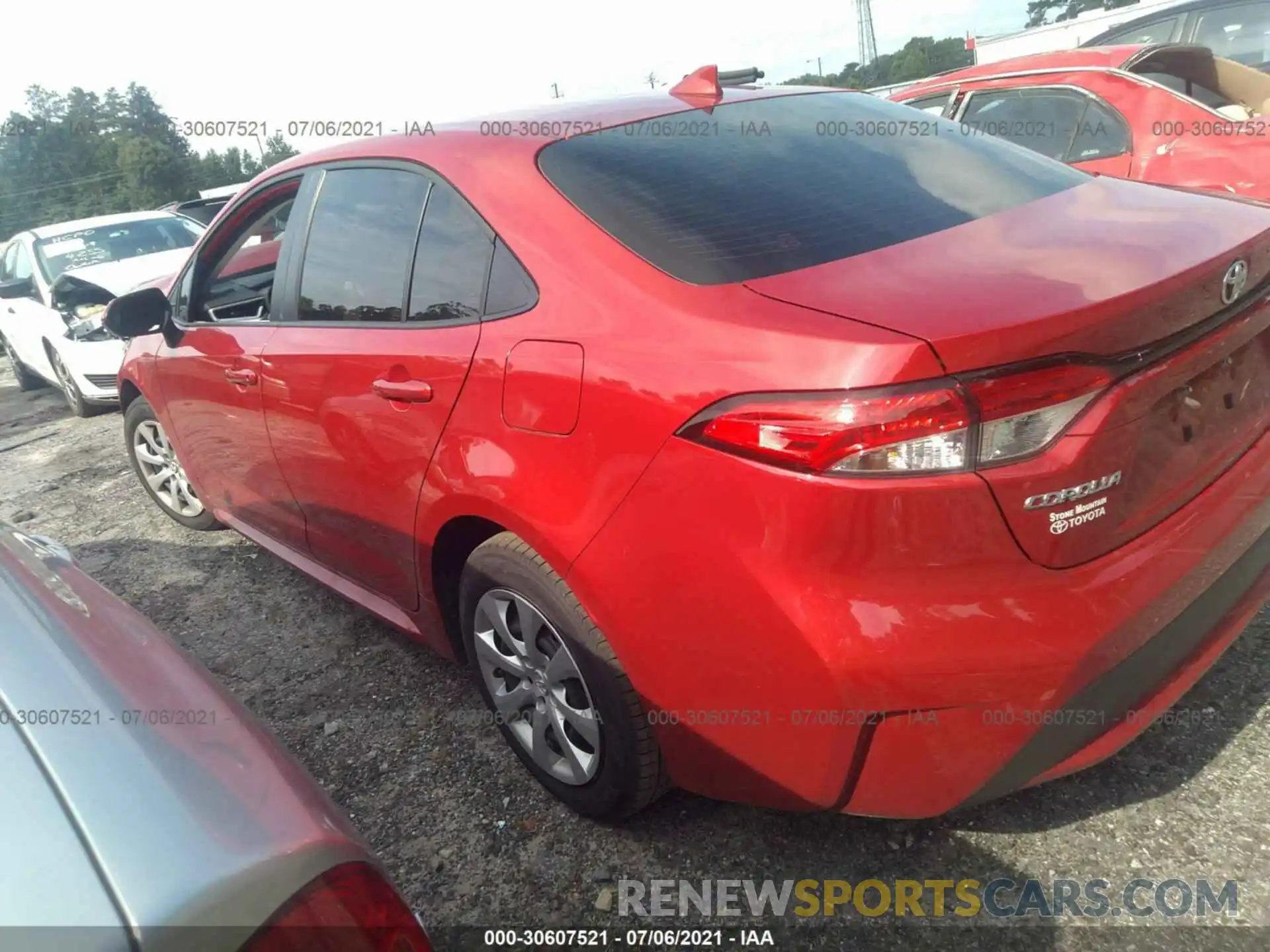 3 Photograph of a damaged car JTDEPMAE2MJ175644 TOYOTA COROLLA 2021