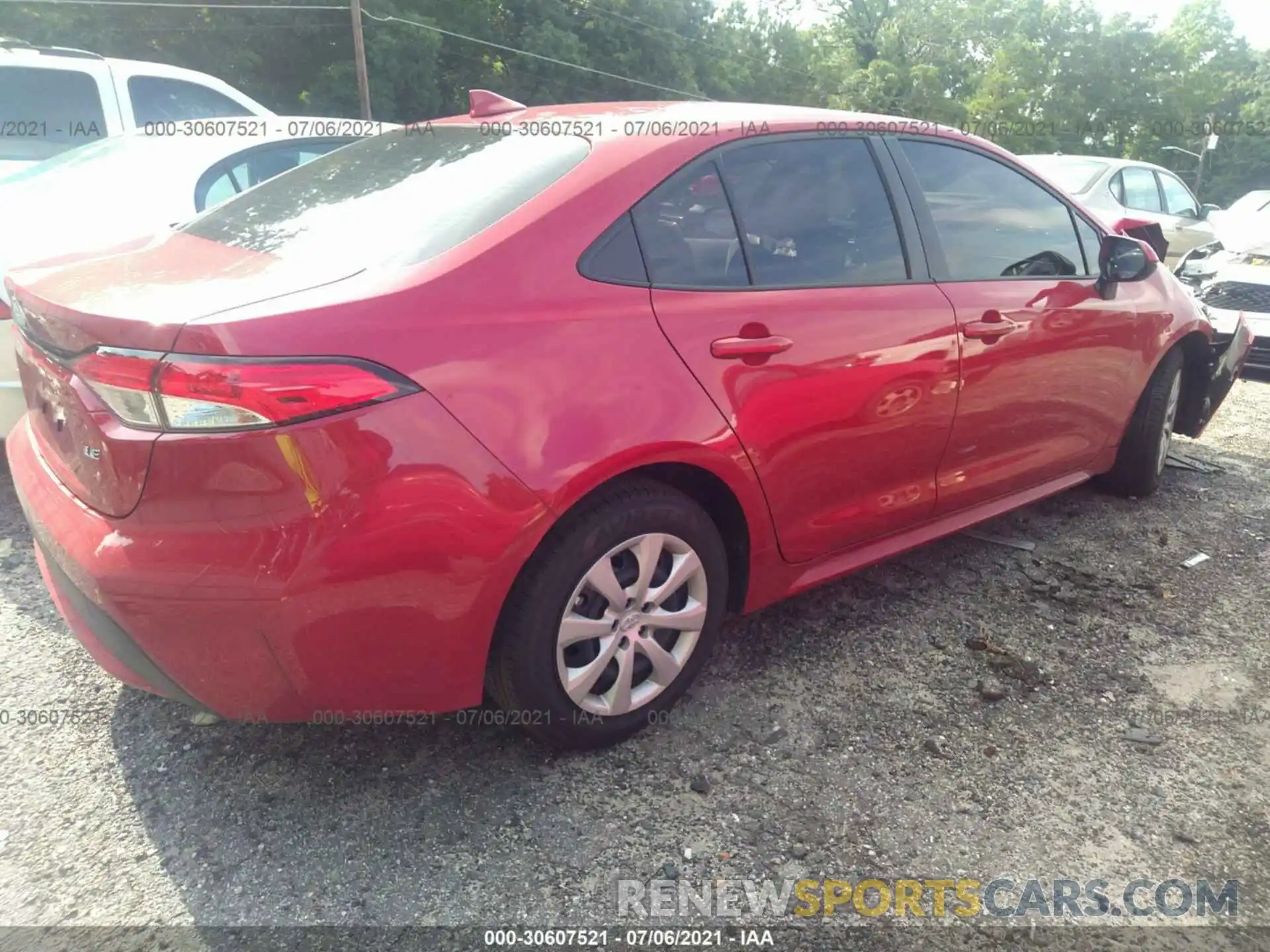 4 Photograph of a damaged car JTDEPMAE2MJ175644 TOYOTA COROLLA 2021