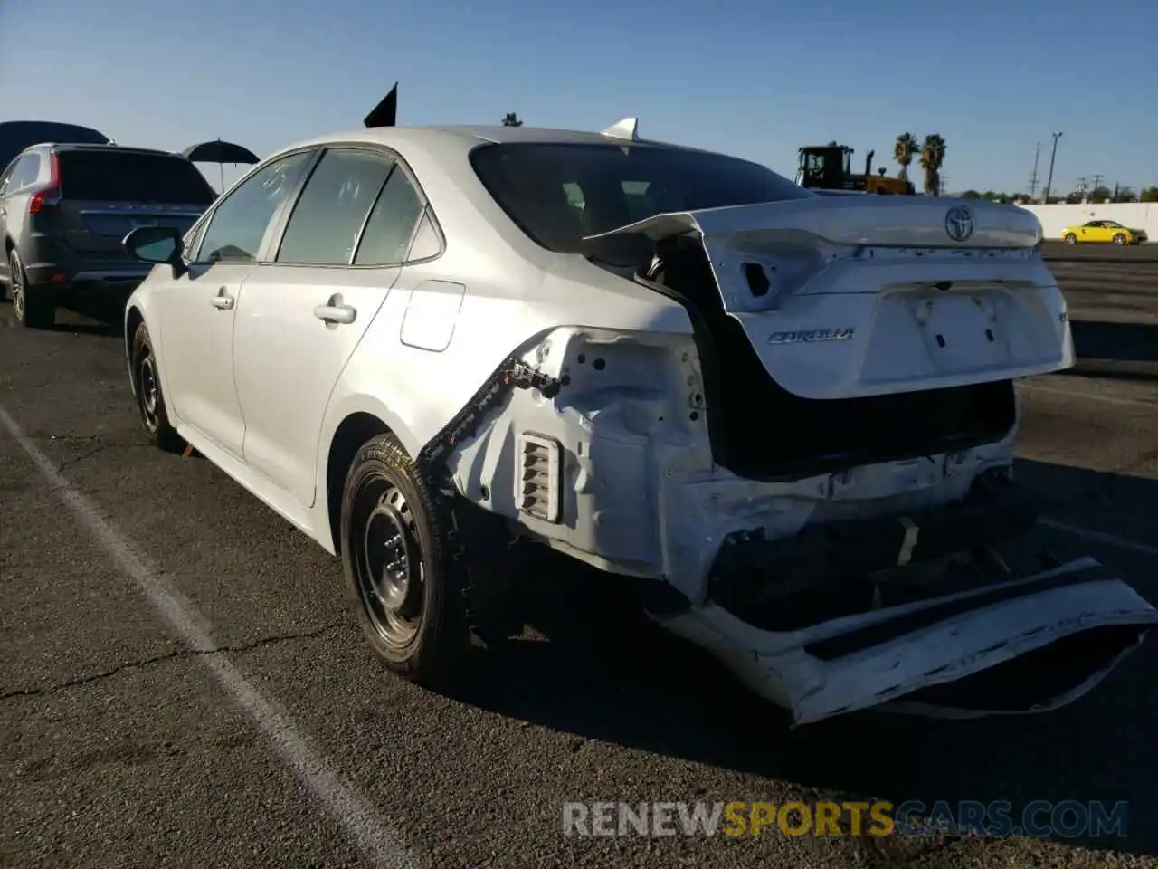 3 Photograph of a damaged car JTDEPMAE2MJ176020 TOYOTA COROLLA 2021