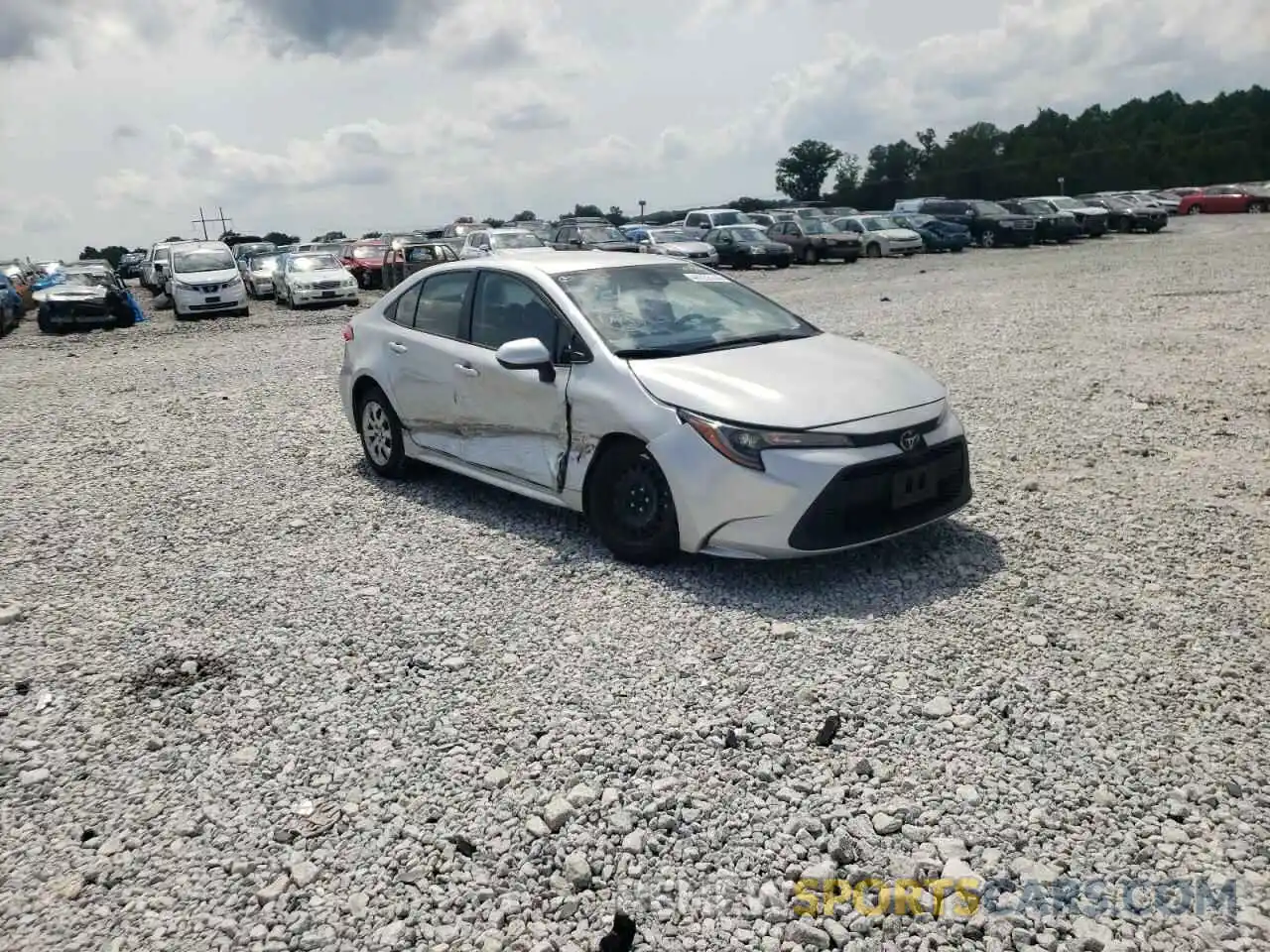 1 Photograph of a damaged car JTDEPMAE2MJ176096 TOYOTA COROLLA 2021