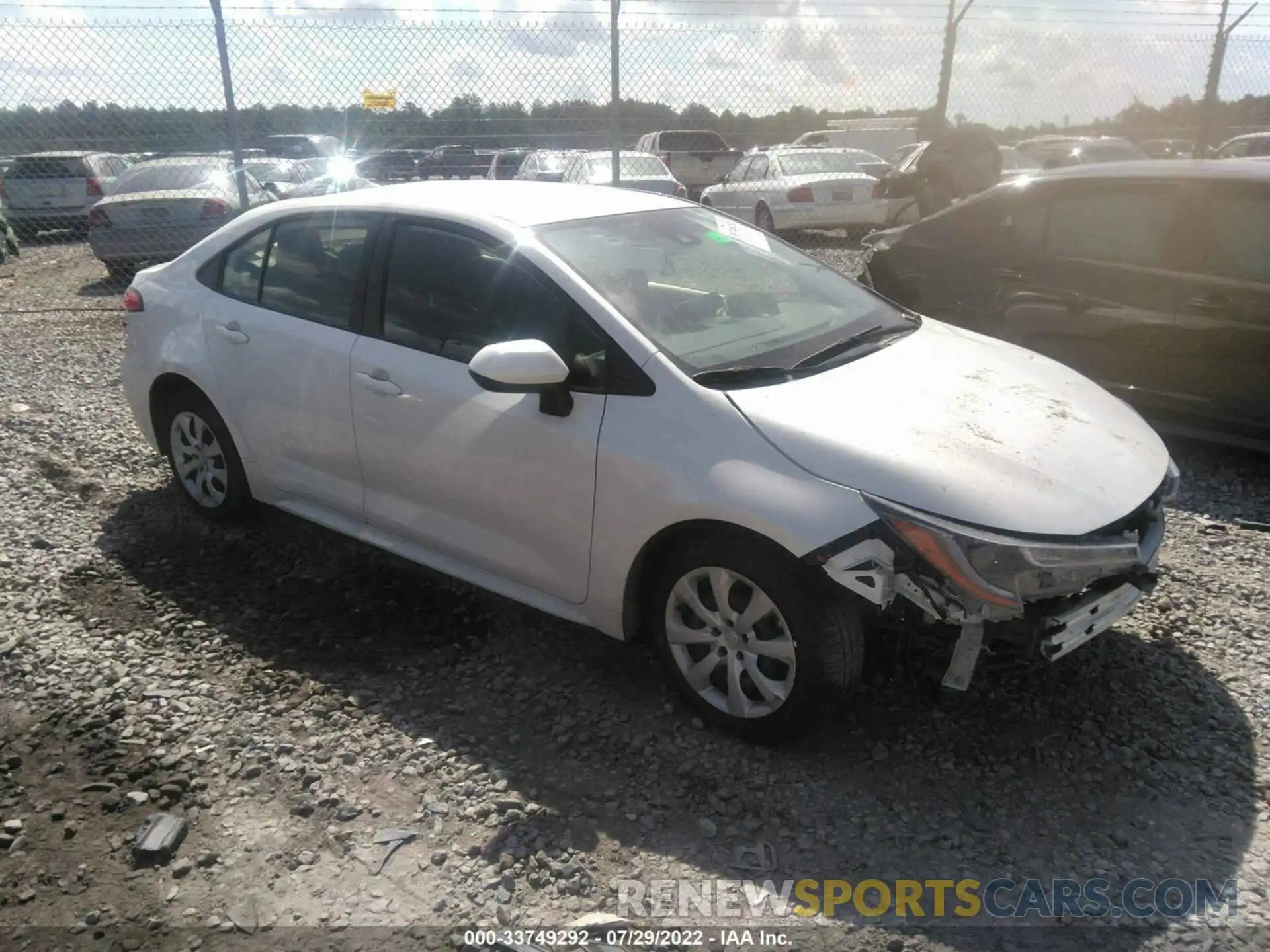 1 Photograph of a damaged car JTDEPMAE2MJ176549 TOYOTA COROLLA 2021