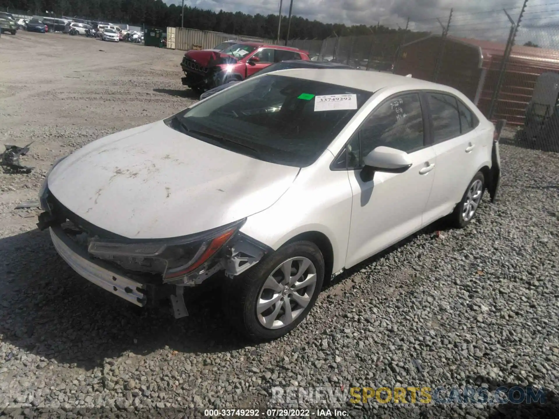 2 Photograph of a damaged car JTDEPMAE2MJ176549 TOYOTA COROLLA 2021