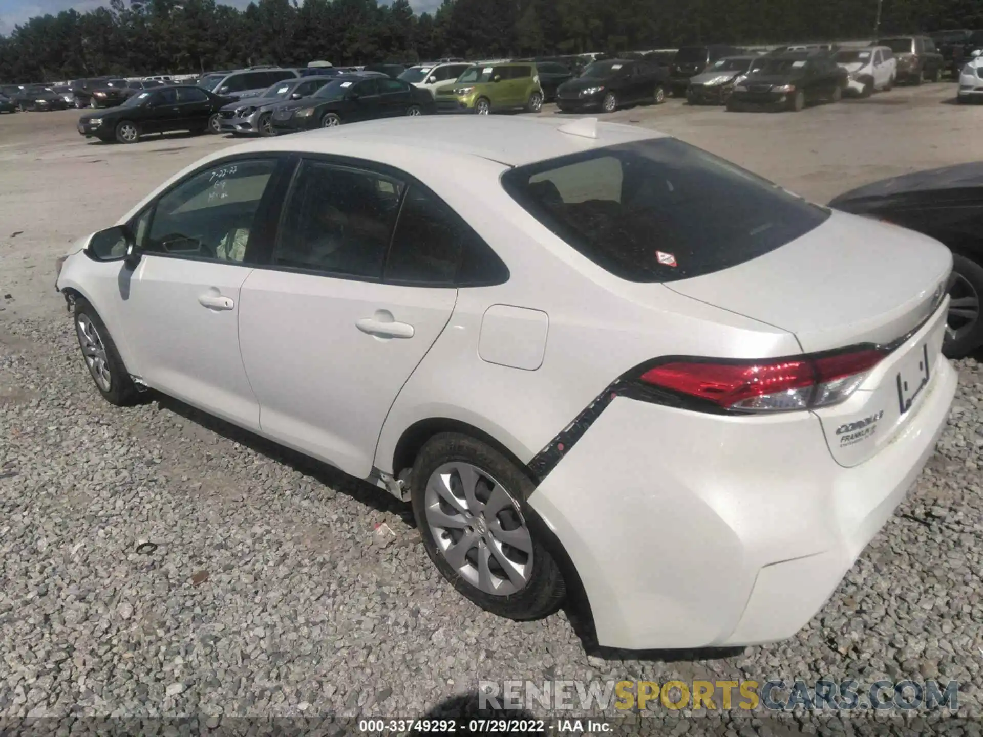 3 Photograph of a damaged car JTDEPMAE2MJ176549 TOYOTA COROLLA 2021