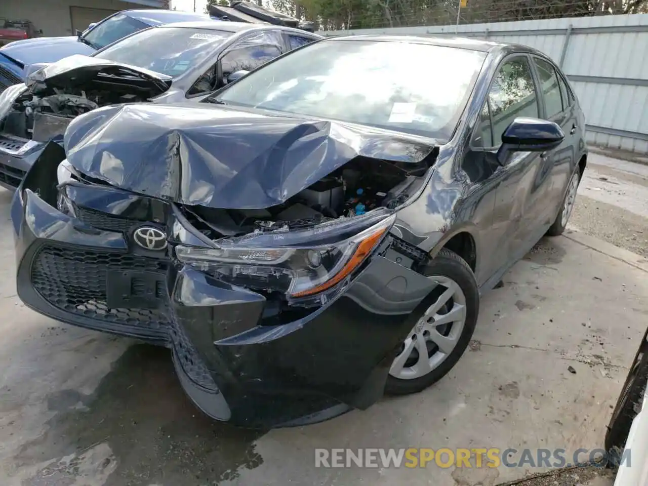 2 Photograph of a damaged car JTDEPMAE2MJ176972 TOYOTA COROLLA 2021