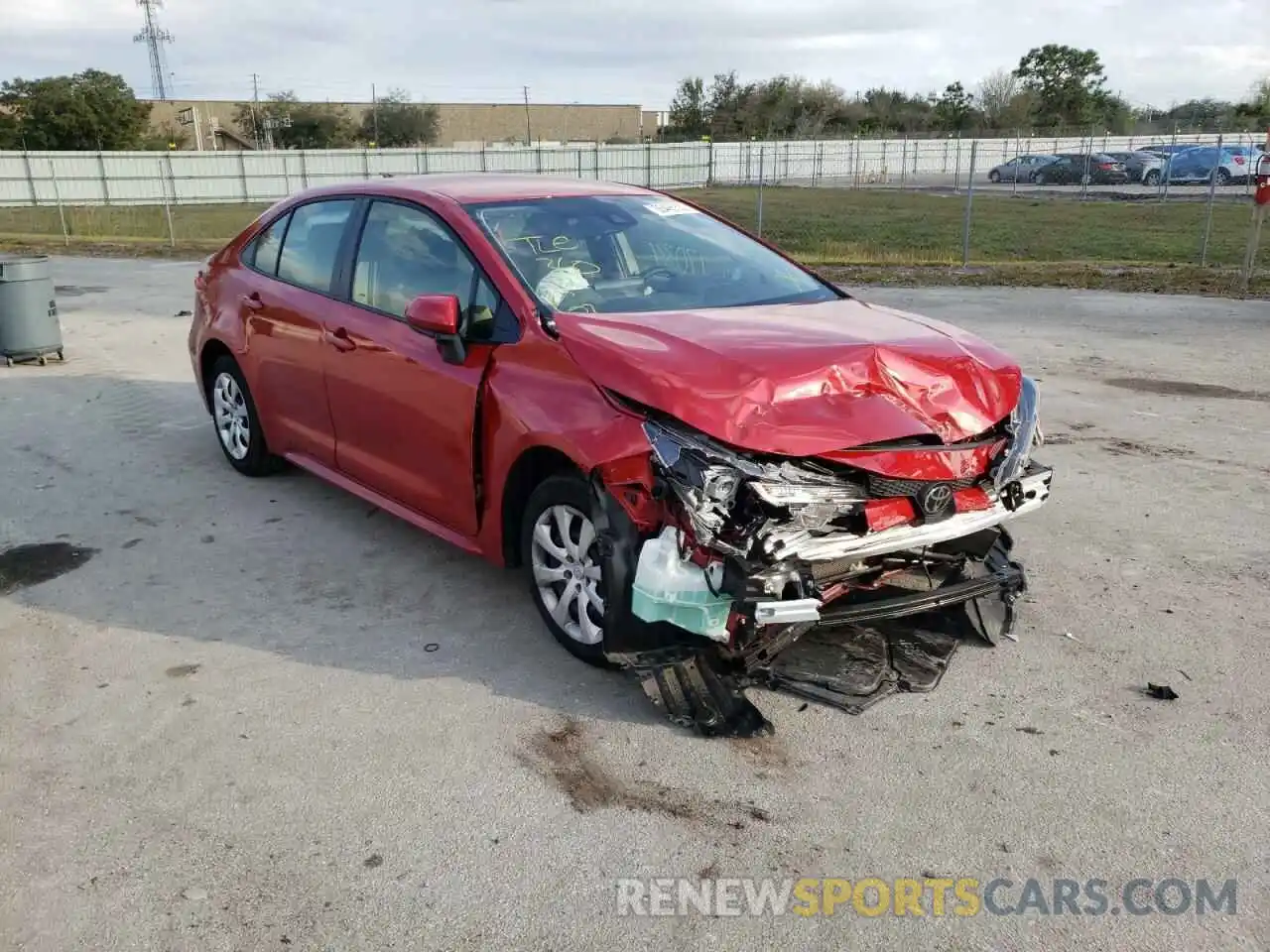 1 Photograph of a damaged car JTDEPMAE2MJ179211 TOYOTA COROLLA 2021