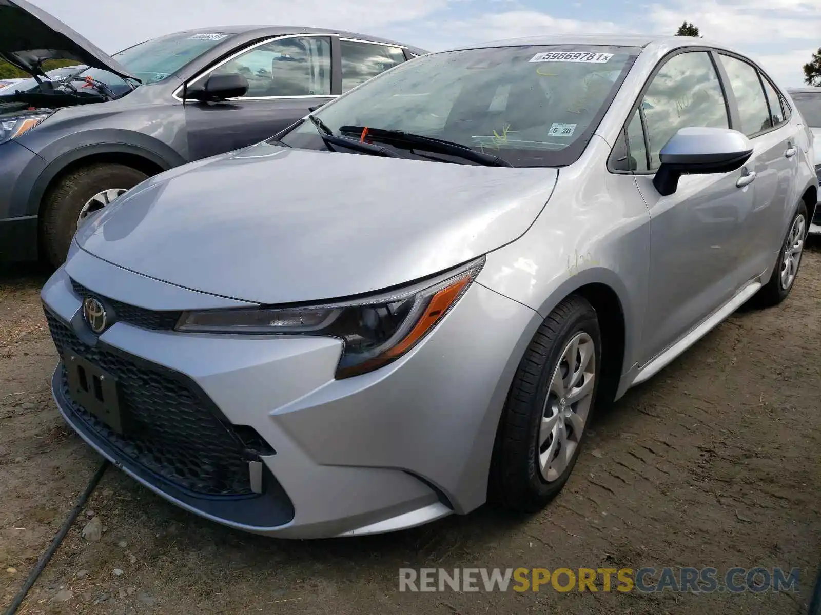 2 Photograph of a damaged car JTDEPMAE2MJ180357 TOYOTA COROLLA 2021