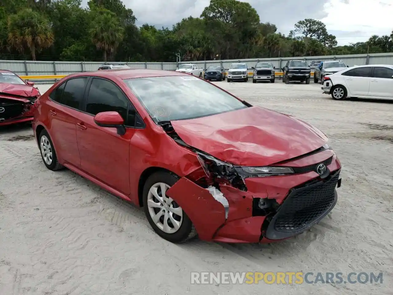 1 Photograph of a damaged car JTDEPMAE2MJ180505 TOYOTA COROLLA 2021