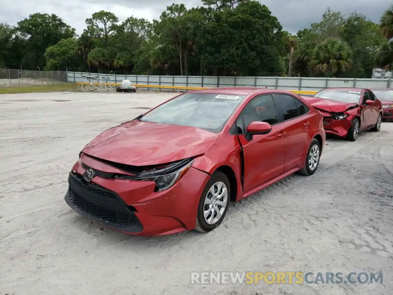 2 Photograph of a damaged car JTDEPMAE2MJ180505 TOYOTA COROLLA 2021