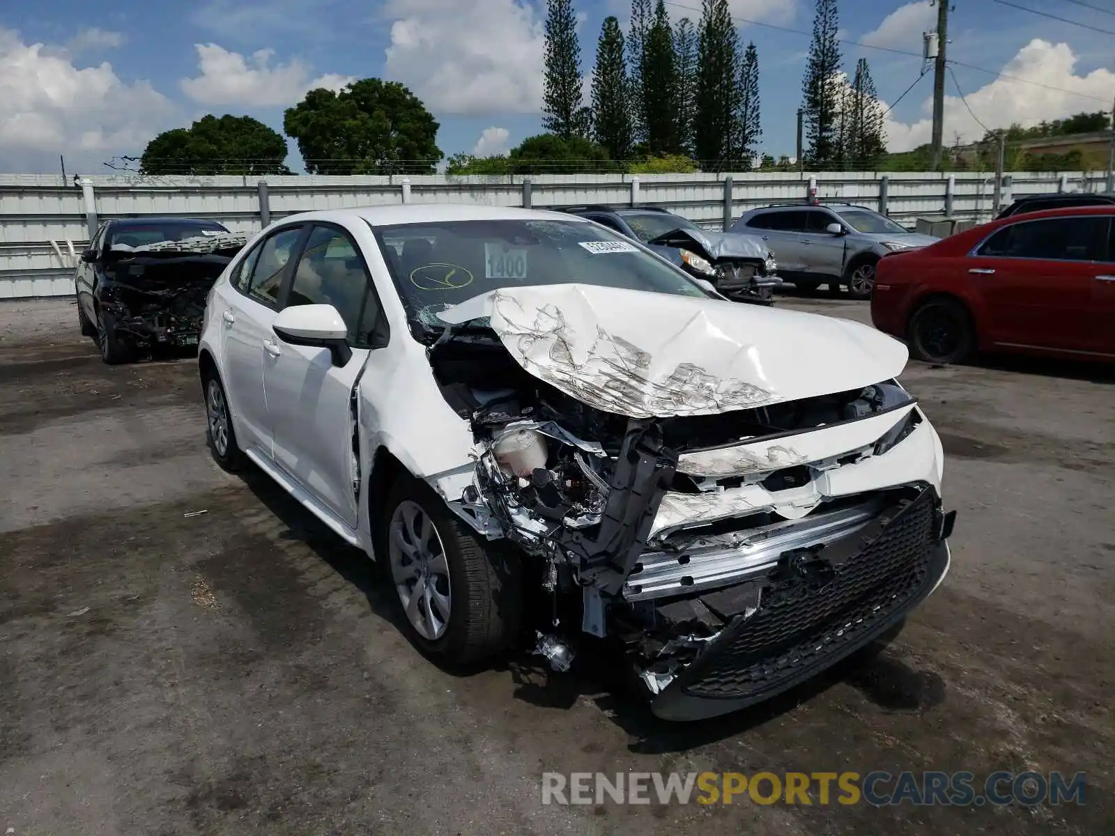 1 Photograph of a damaged car JTDEPMAE2MJ180732 TOYOTA COROLLA 2021