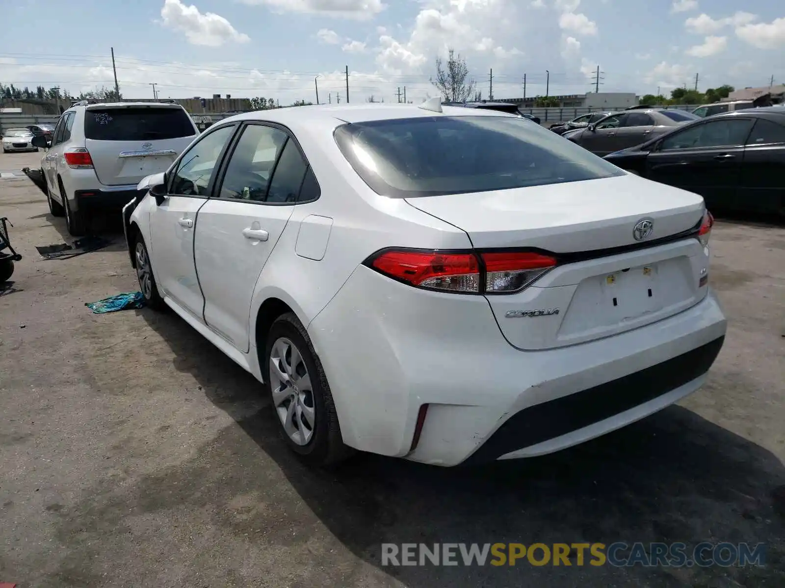 3 Photograph of a damaged car JTDEPMAE2MJ180732 TOYOTA COROLLA 2021