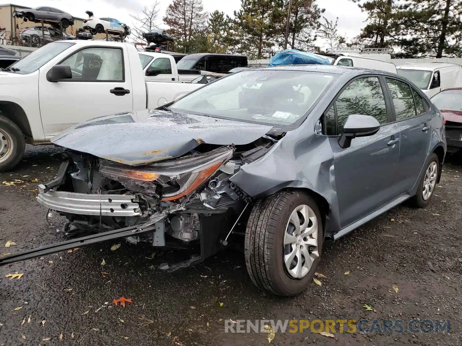 2 Photograph of a damaged car JTDEPMAE2MJ181251 TOYOTA COROLLA 2021