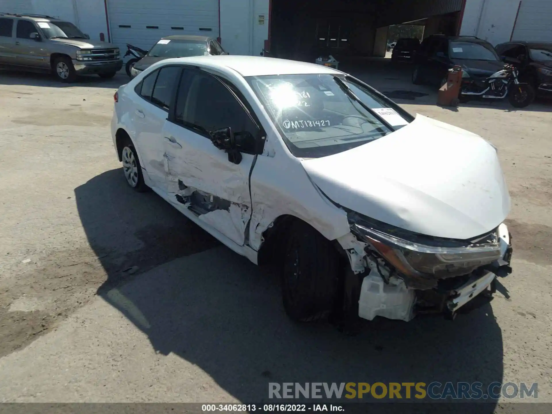 1 Photograph of a damaged car JTDEPMAE2MJ181427 TOYOTA COROLLA 2021