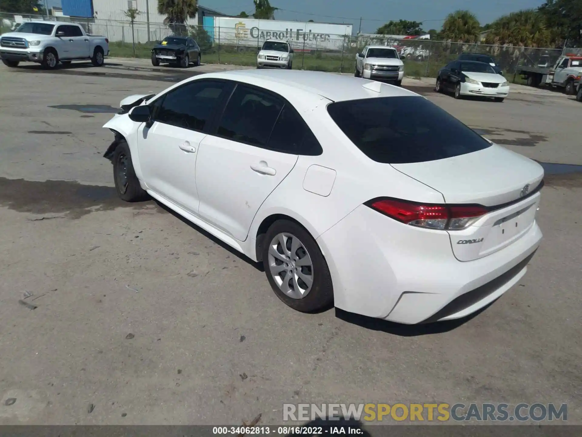 3 Photograph of a damaged car JTDEPMAE2MJ181427 TOYOTA COROLLA 2021