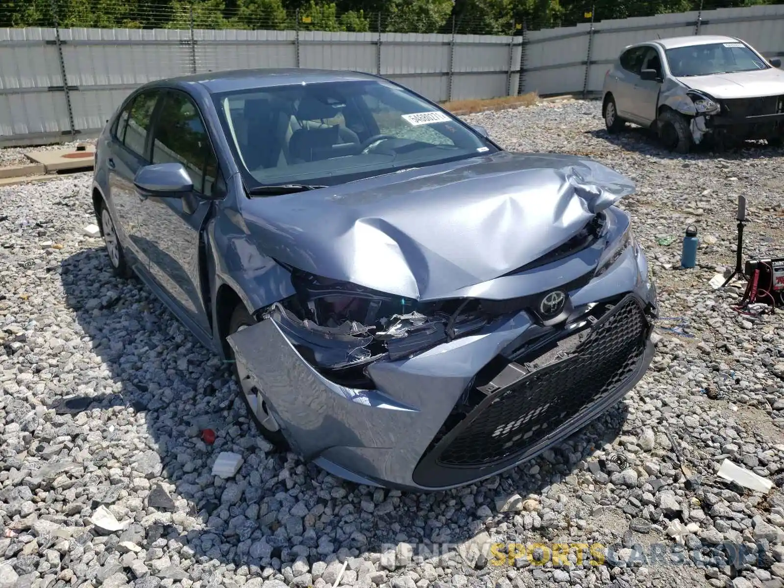 1 Photograph of a damaged car JTDEPMAE2MJ181525 TOYOTA COROLLA 2021