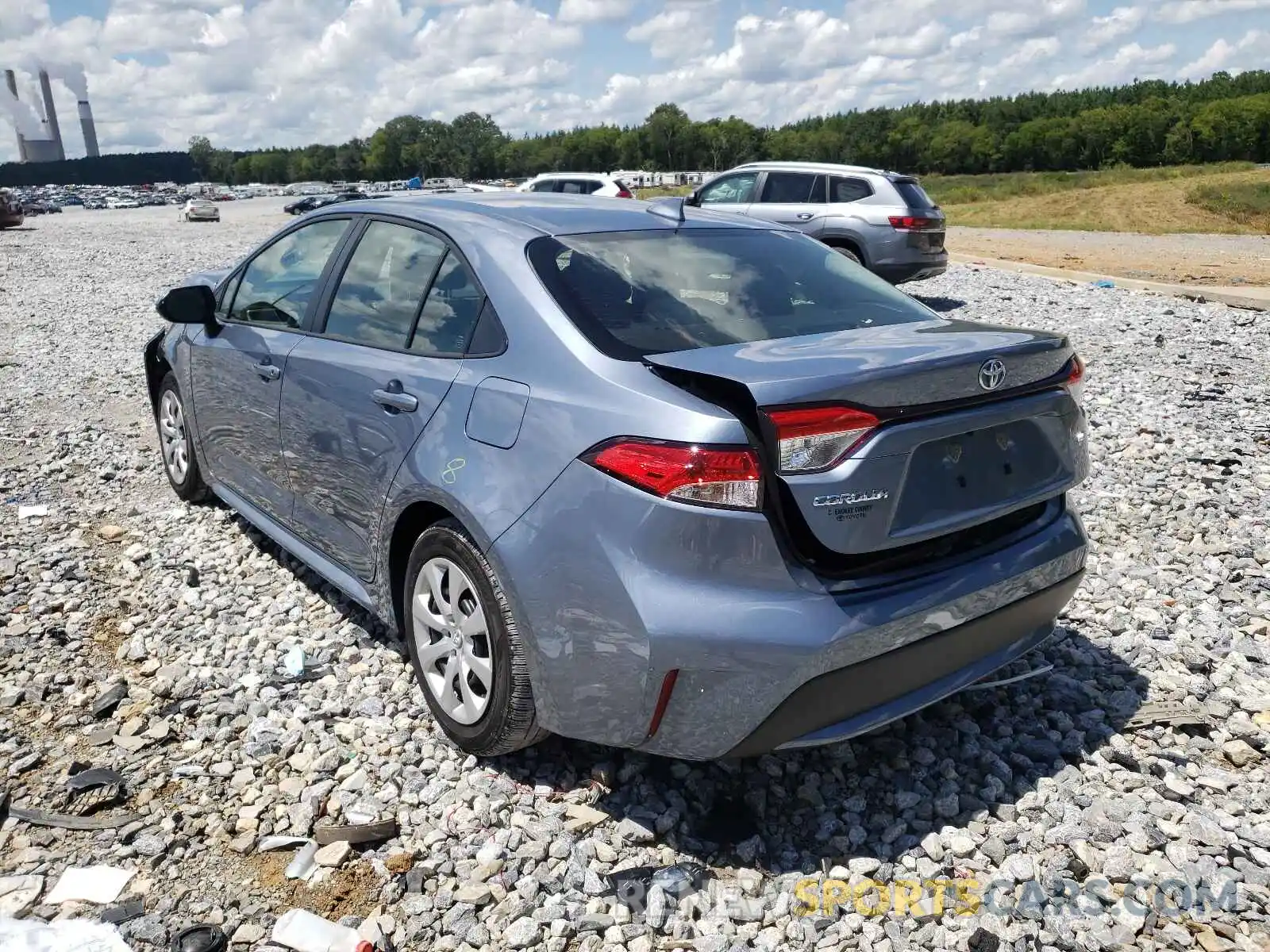 3 Photograph of a damaged car JTDEPMAE2MJ181525 TOYOTA COROLLA 2021