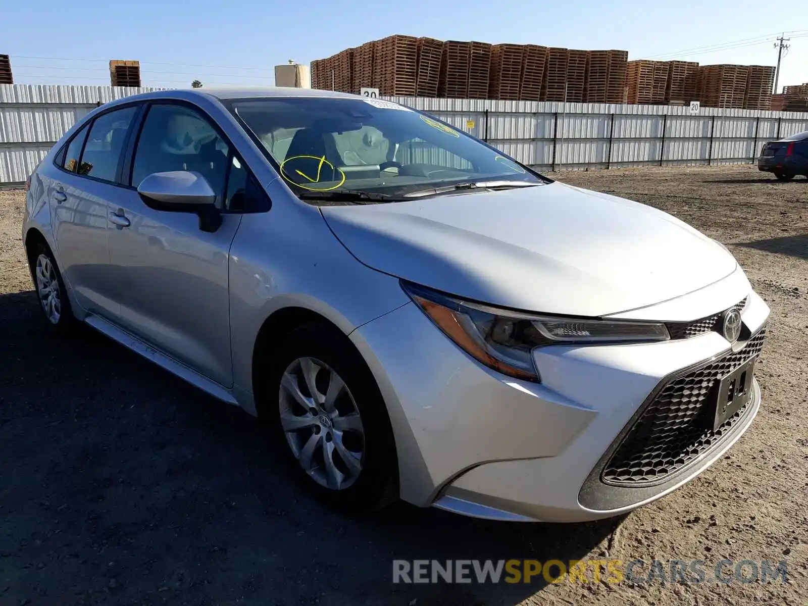 1 Photograph of a damaged car JTDEPMAE2MJ182559 TOYOTA COROLLA 2021