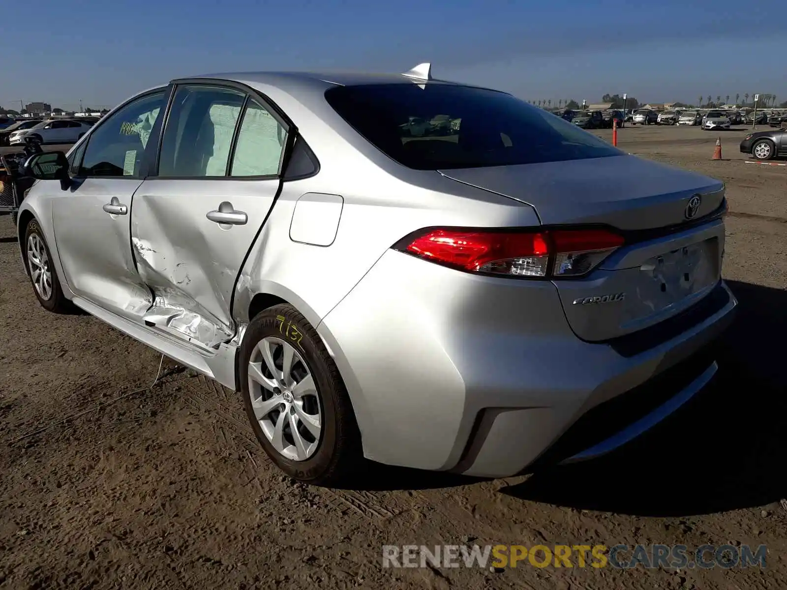 3 Photograph of a damaged car JTDEPMAE2MJ182559 TOYOTA COROLLA 2021