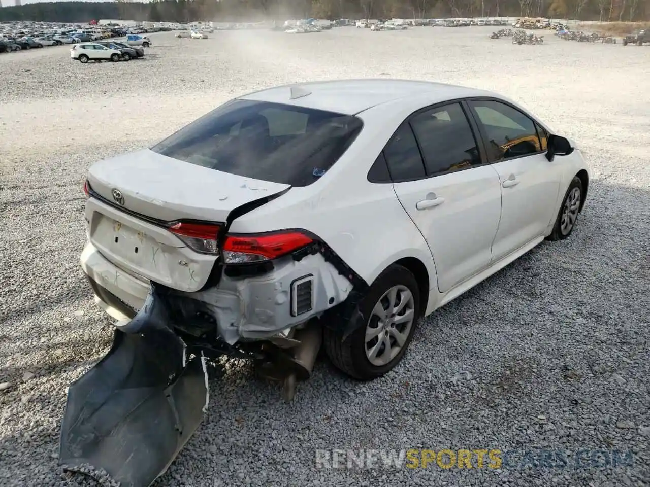 4 Photograph of a damaged car JTDEPMAE2MJ182867 TOYOTA COROLLA 2021