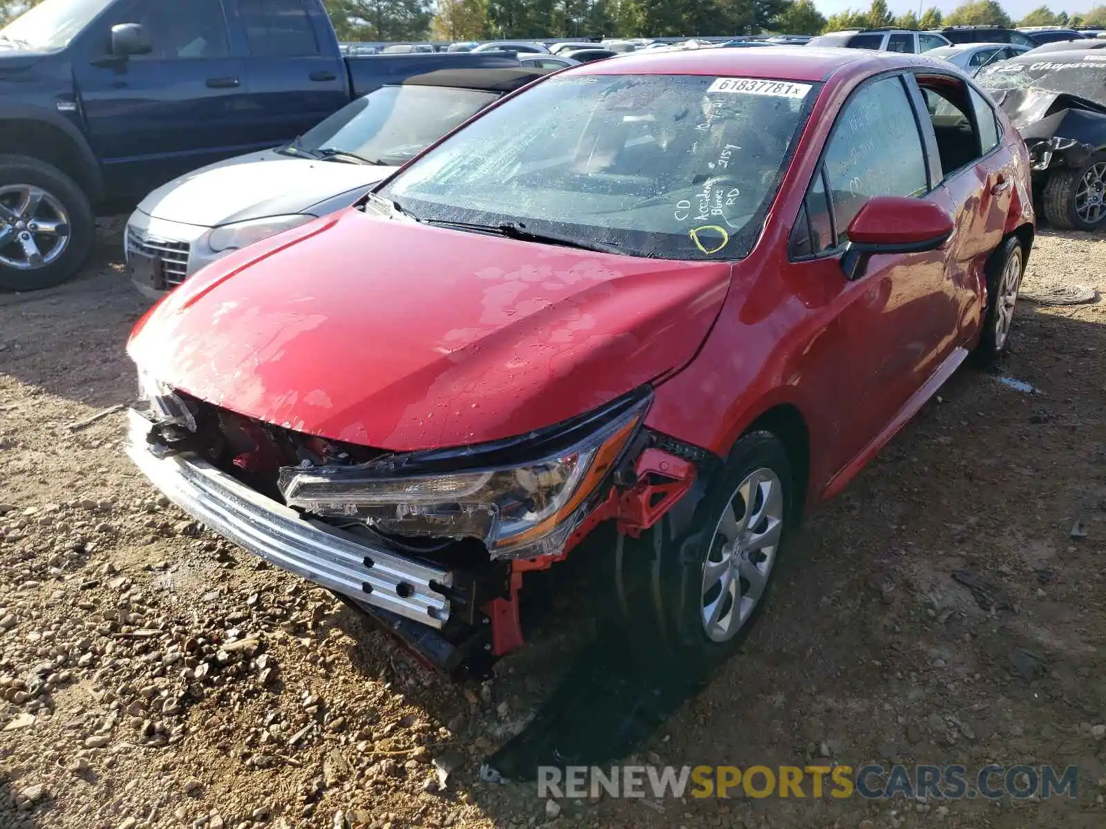 2 Photograph of a damaged car JTDEPMAE2MJ184148 TOYOTA COROLLA 2021