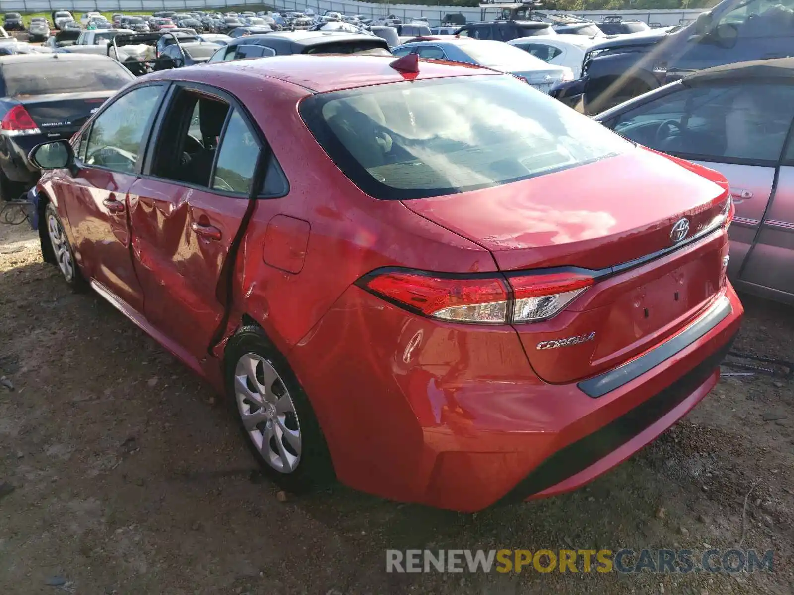 3 Photograph of a damaged car JTDEPMAE2MJ184148 TOYOTA COROLLA 2021