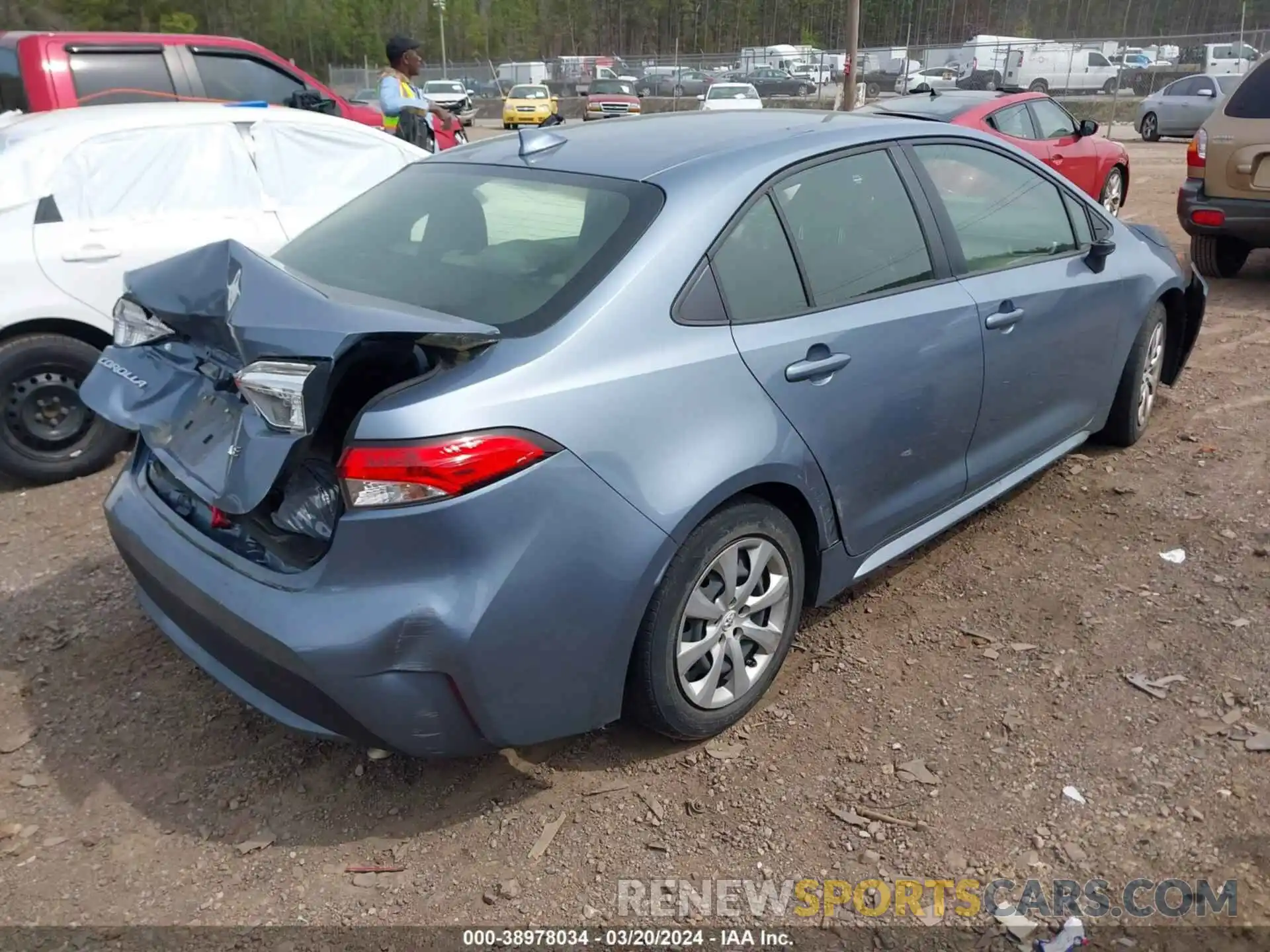 4 Photograph of a damaged car JTDEPMAE2MJ184621 TOYOTA COROLLA 2021