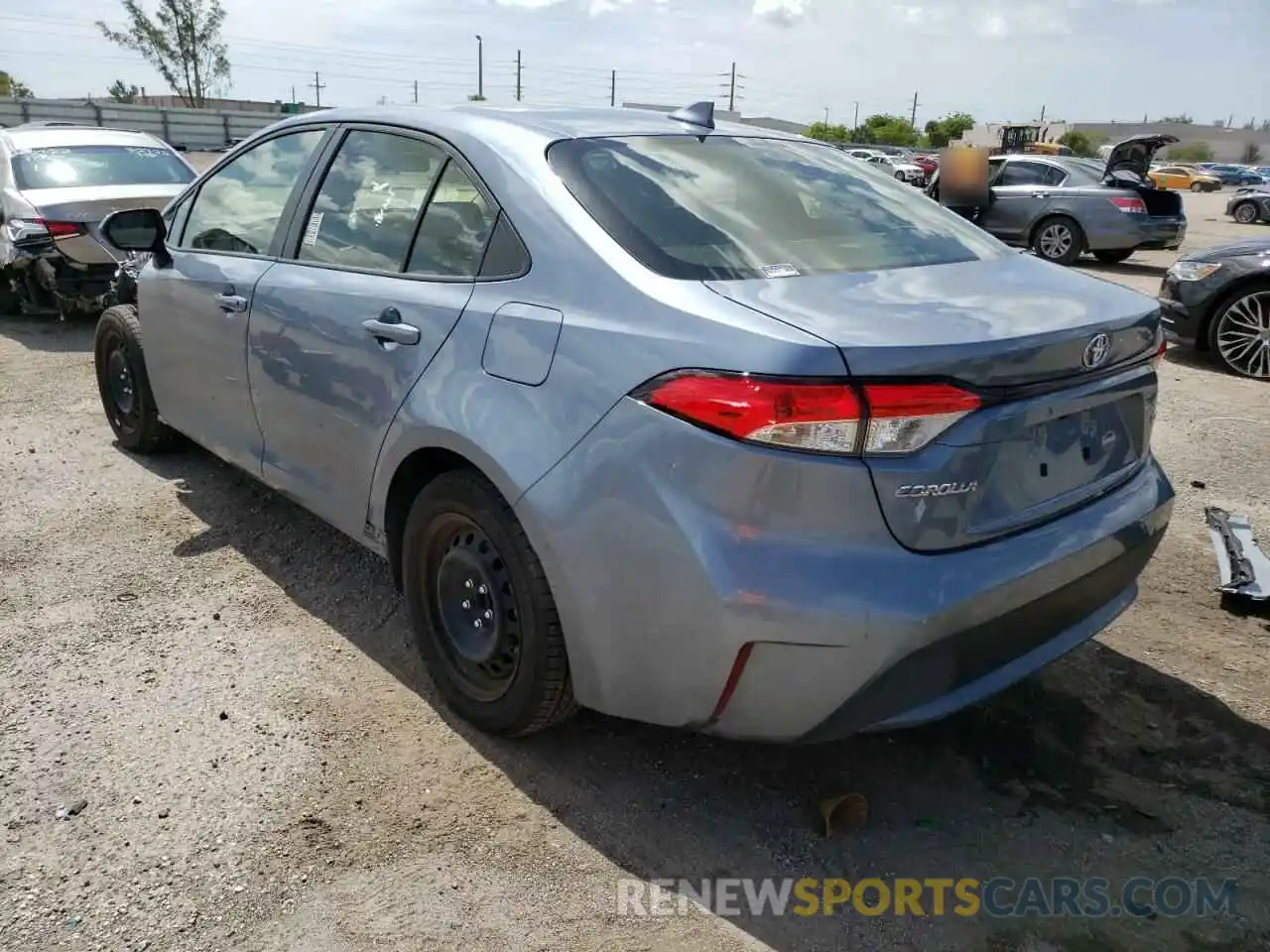 3 Photograph of a damaged car JTDEPMAE2MJ186935 TOYOTA COROLLA 2021