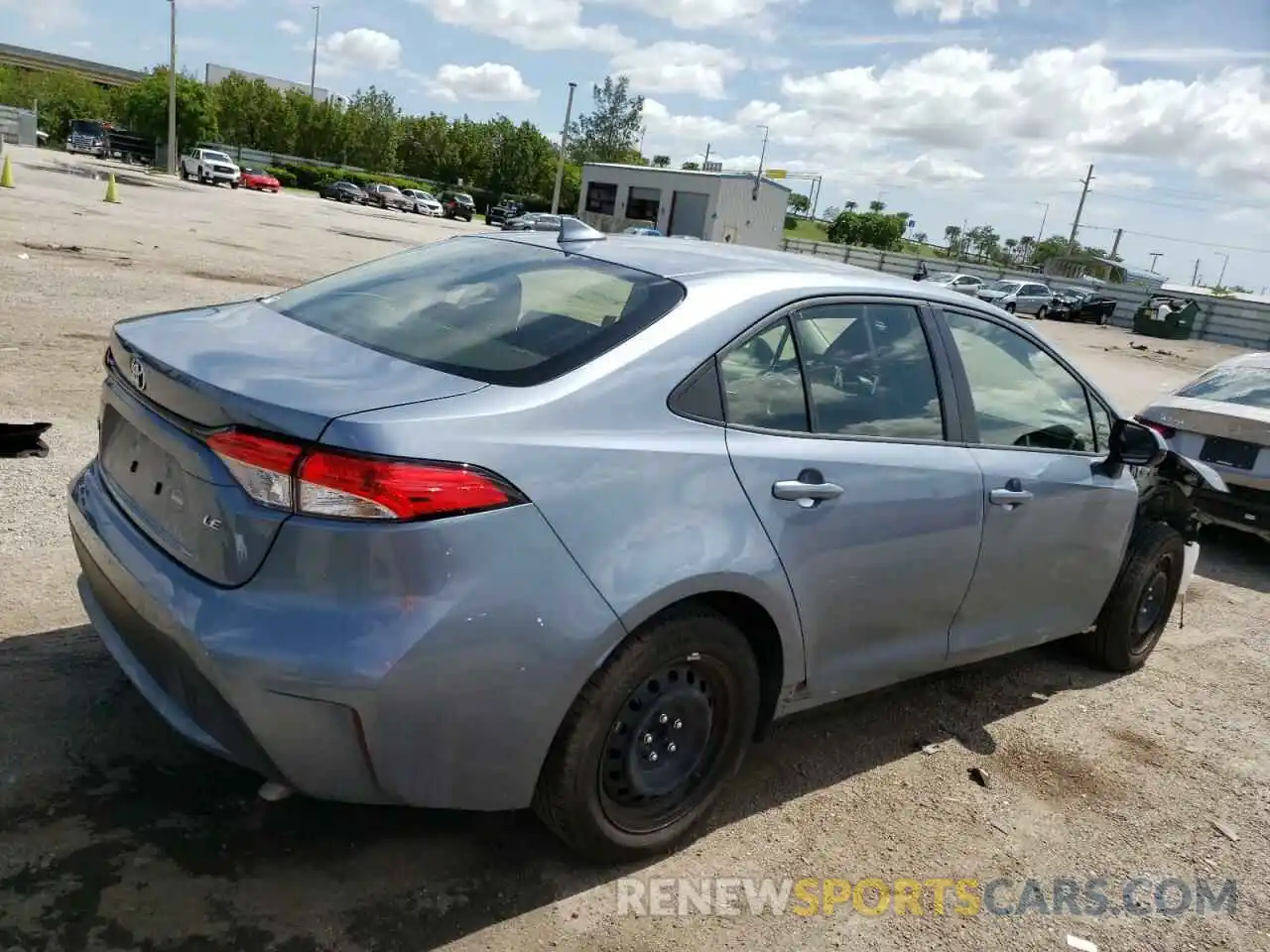 4 Photograph of a damaged car JTDEPMAE2MJ186935 TOYOTA COROLLA 2021