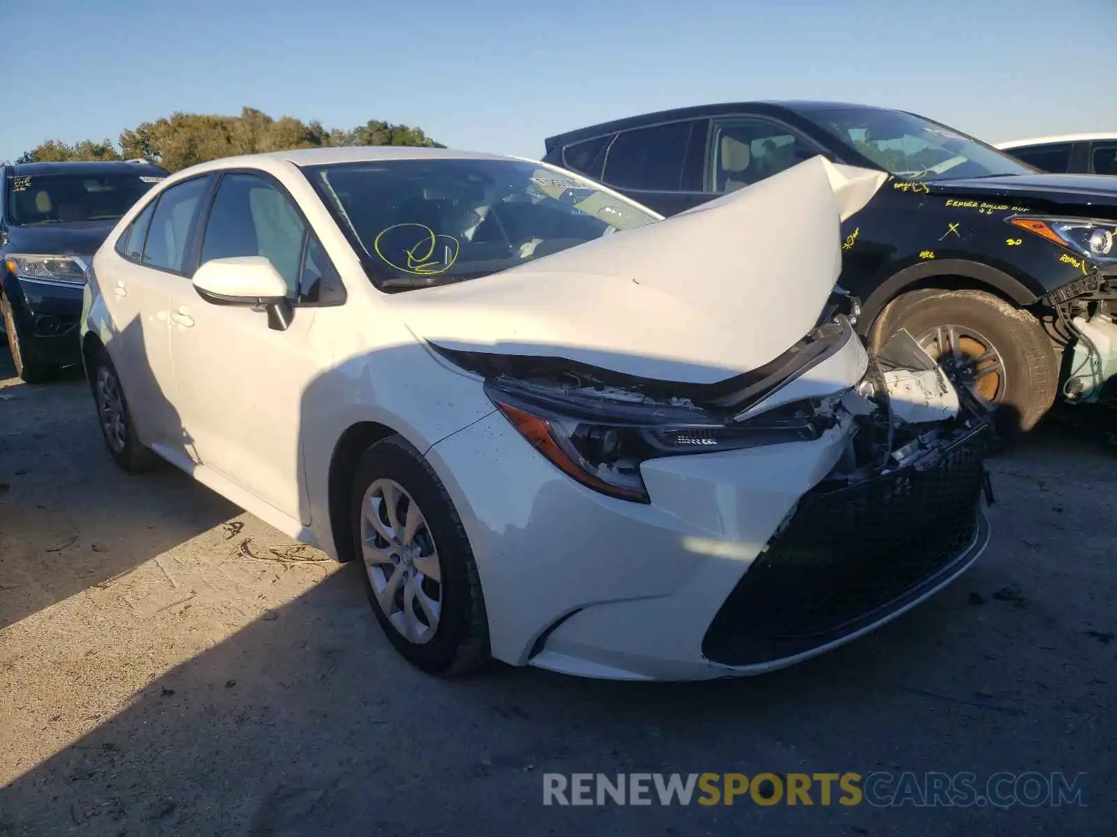 1 Photograph of a damaged car JTDEPMAE2MJ188118 TOYOTA COROLLA 2021