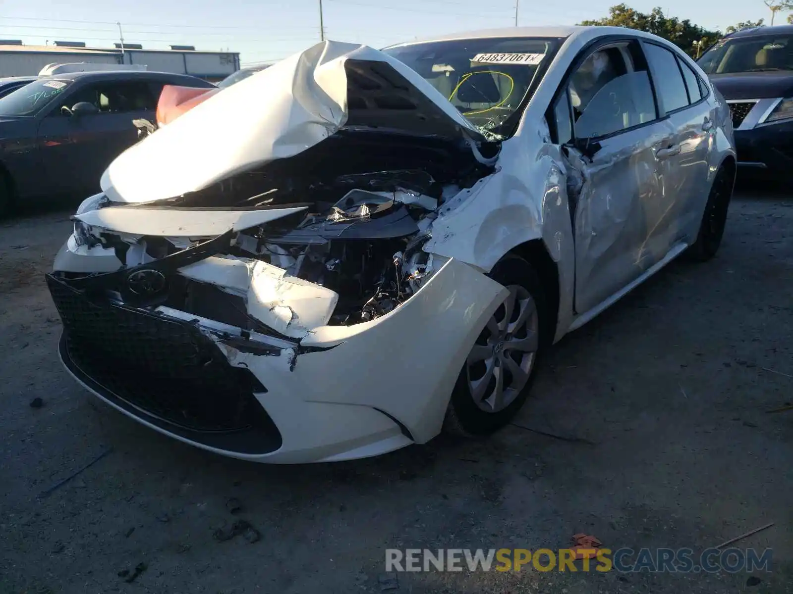 2 Photograph of a damaged car JTDEPMAE2MJ188118 TOYOTA COROLLA 2021