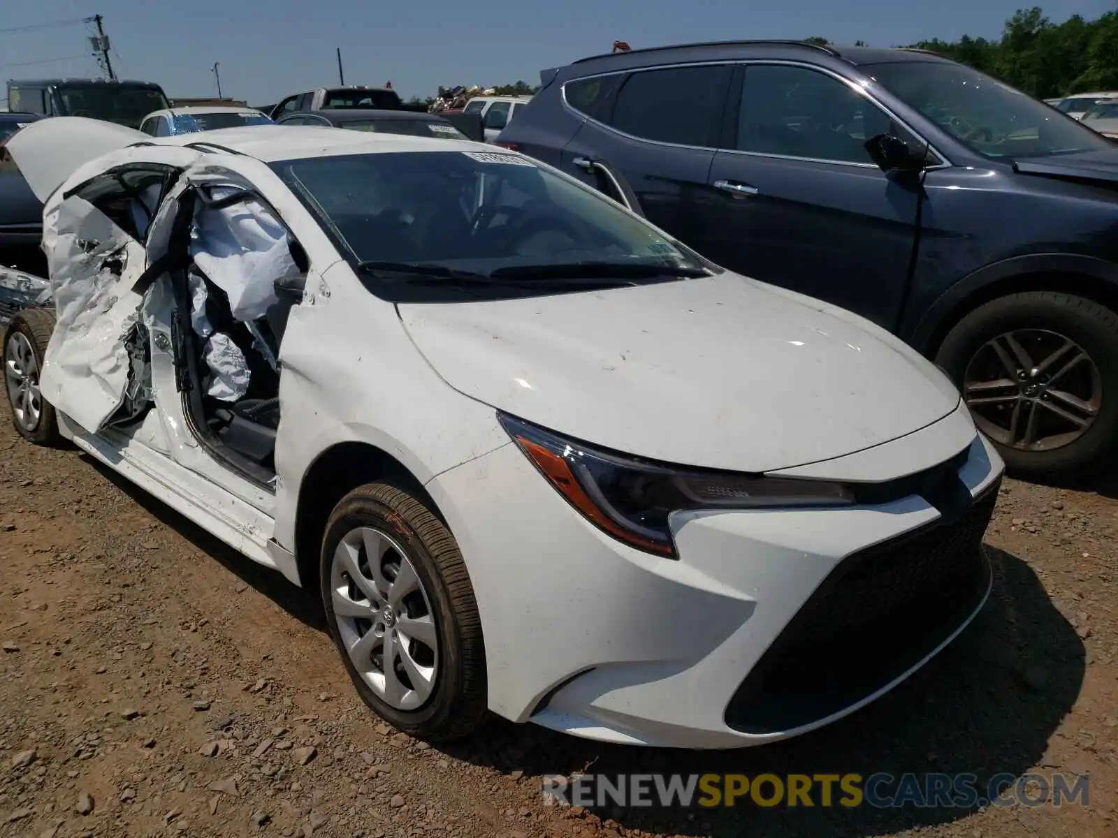 1 Photograph of a damaged car JTDEPMAE2MJ188135 TOYOTA COROLLA 2021