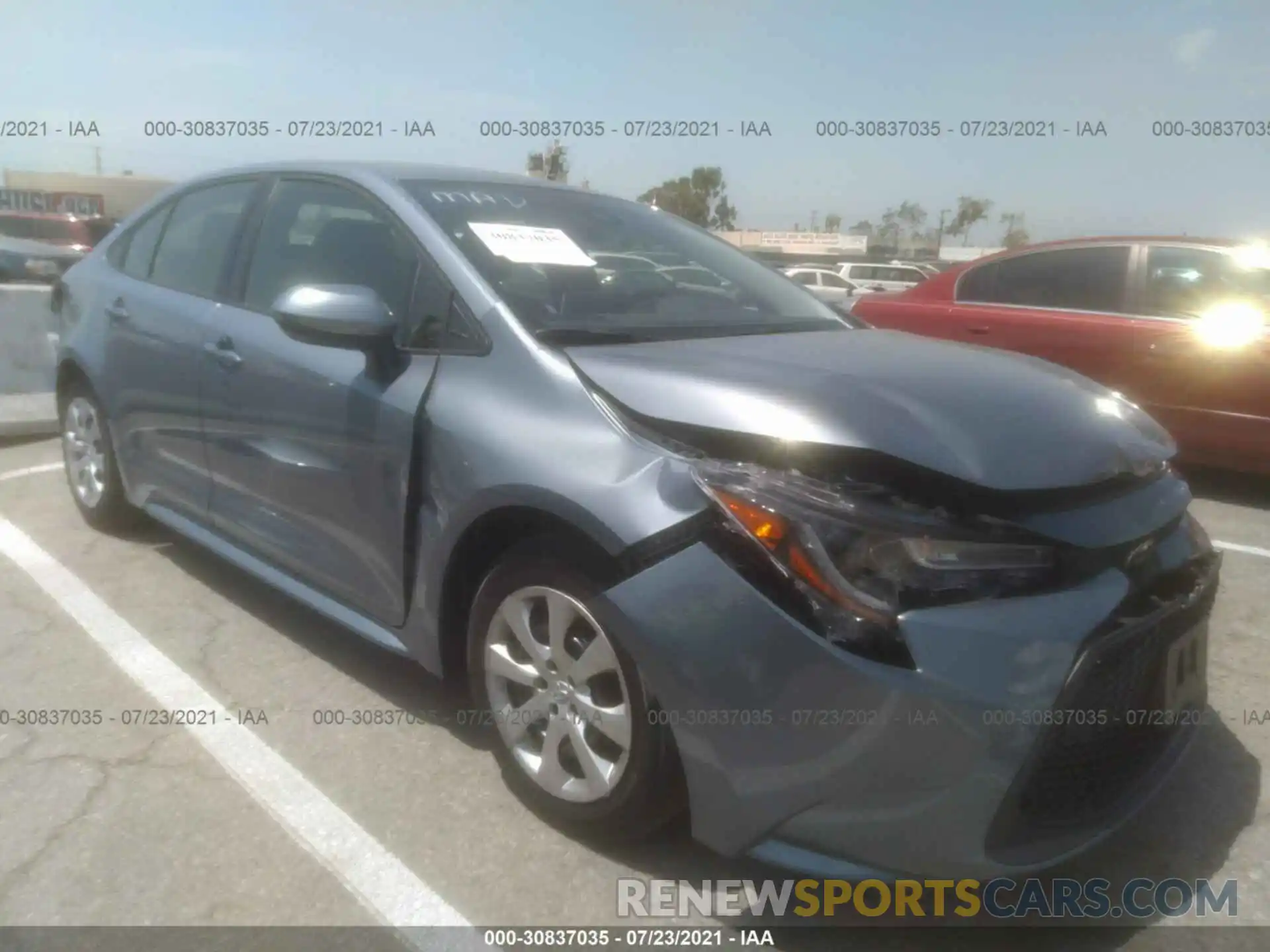 1 Photograph of a damaged car JTDEPMAE2MJ189026 TOYOTA COROLLA 2021