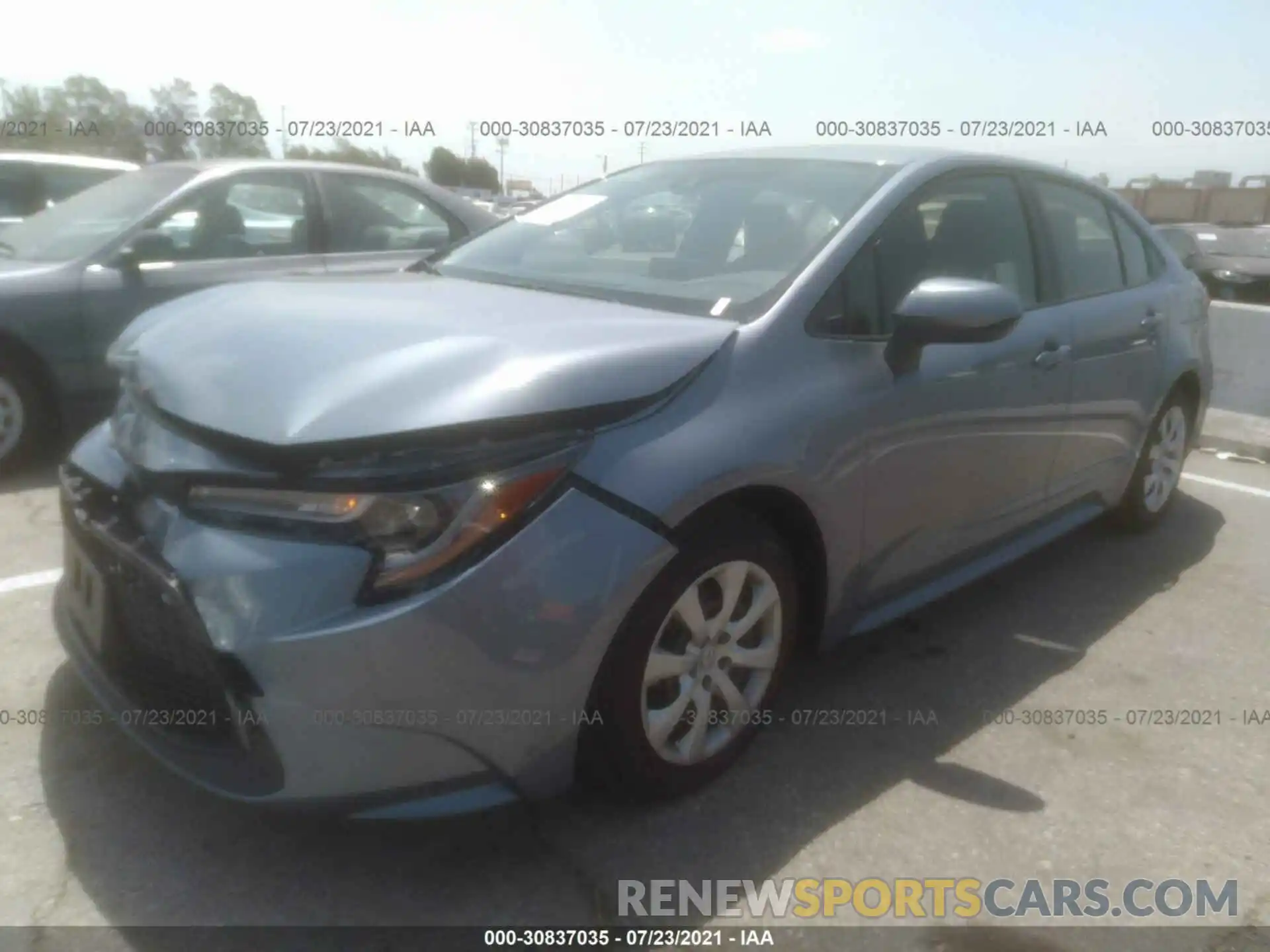 2 Photograph of a damaged car JTDEPMAE2MJ189026 TOYOTA COROLLA 2021