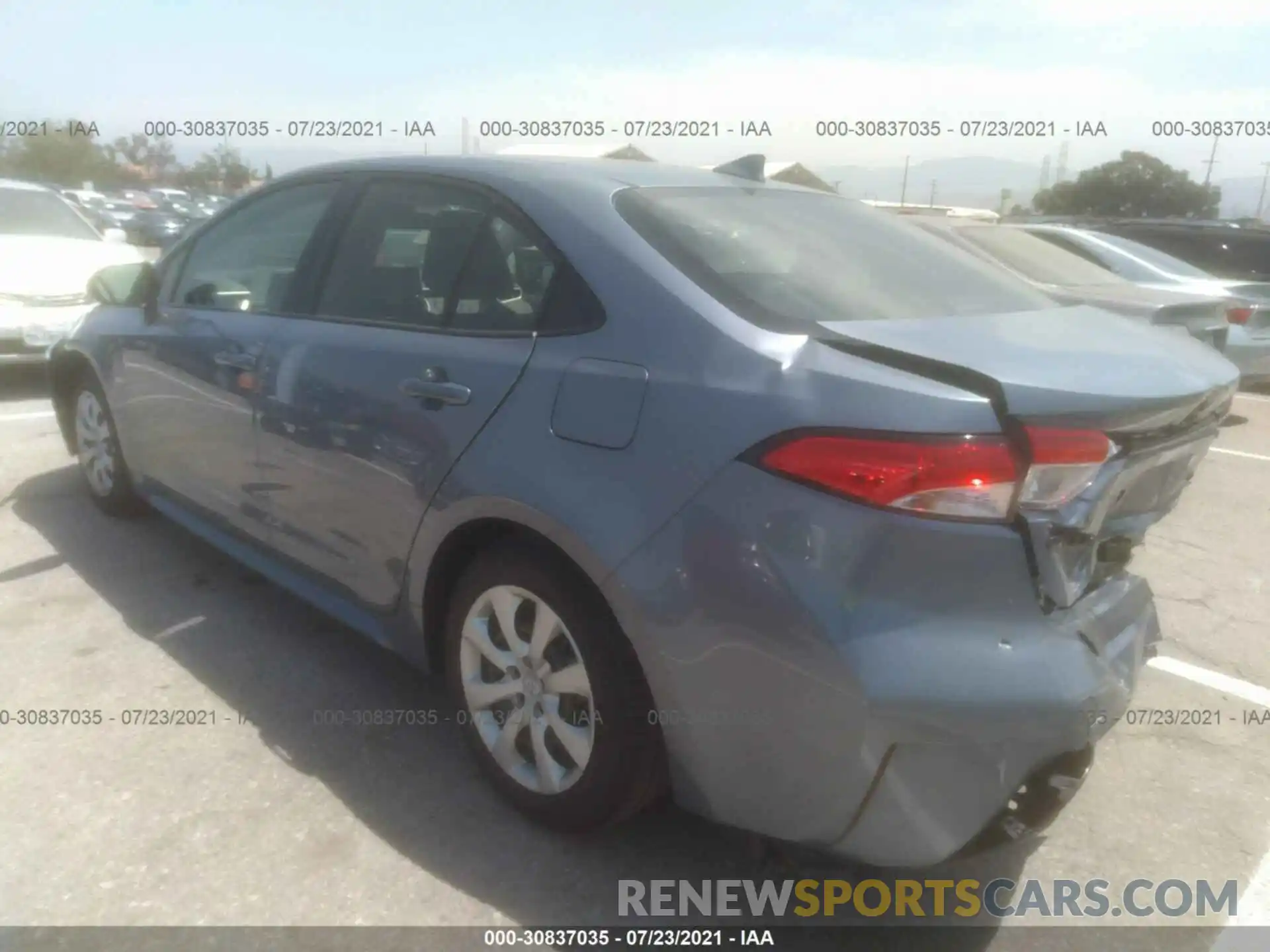 3 Photograph of a damaged car JTDEPMAE2MJ189026 TOYOTA COROLLA 2021