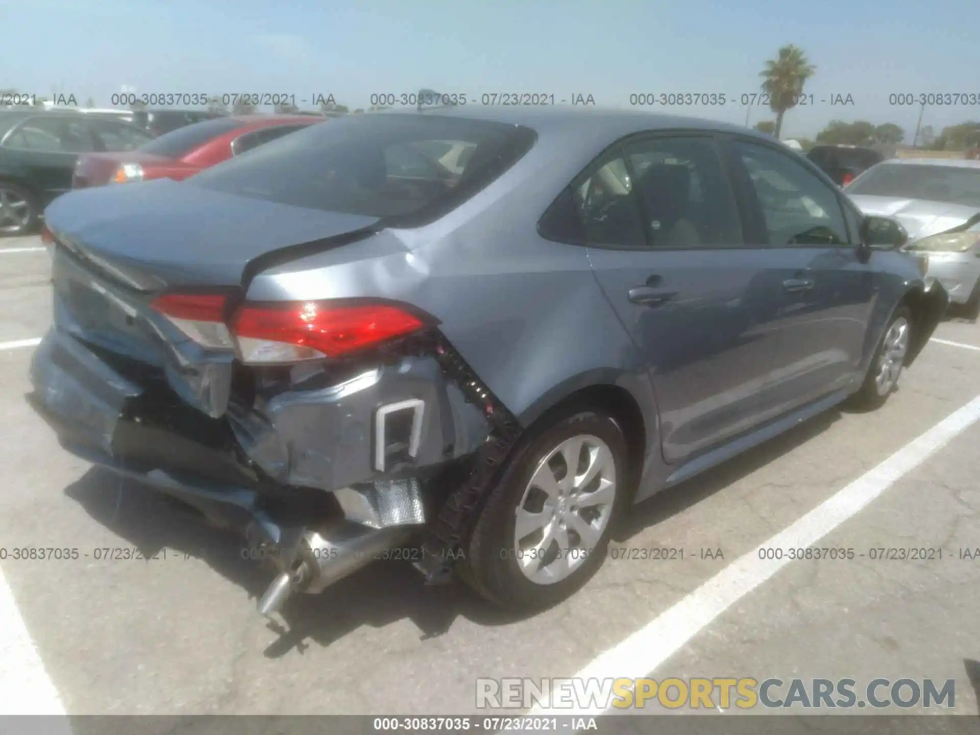 4 Photograph of a damaged car JTDEPMAE2MJ189026 TOYOTA COROLLA 2021