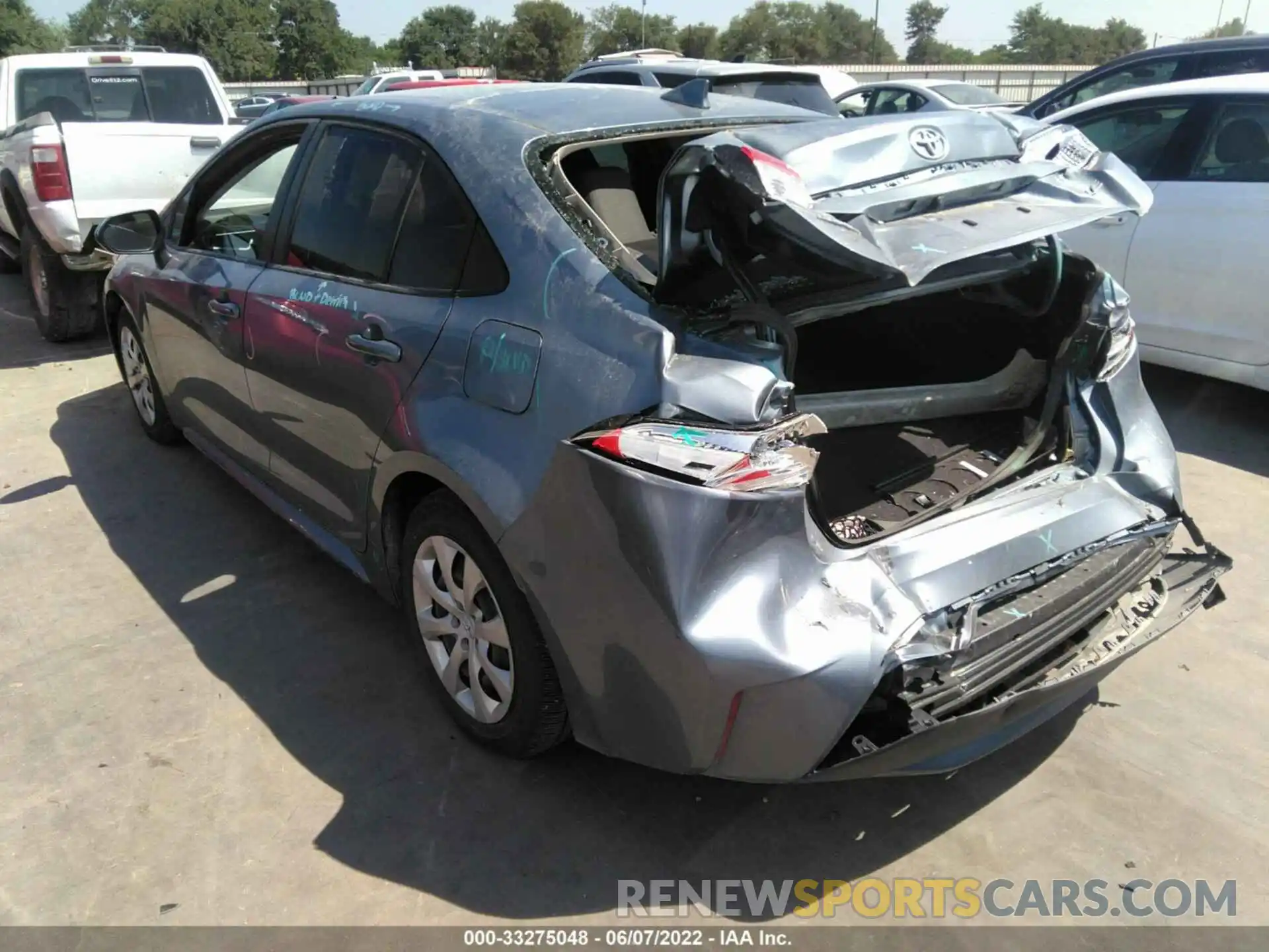 3 Photograph of a damaged car JTDEPMAE2MJ189267 TOYOTA COROLLA 2021