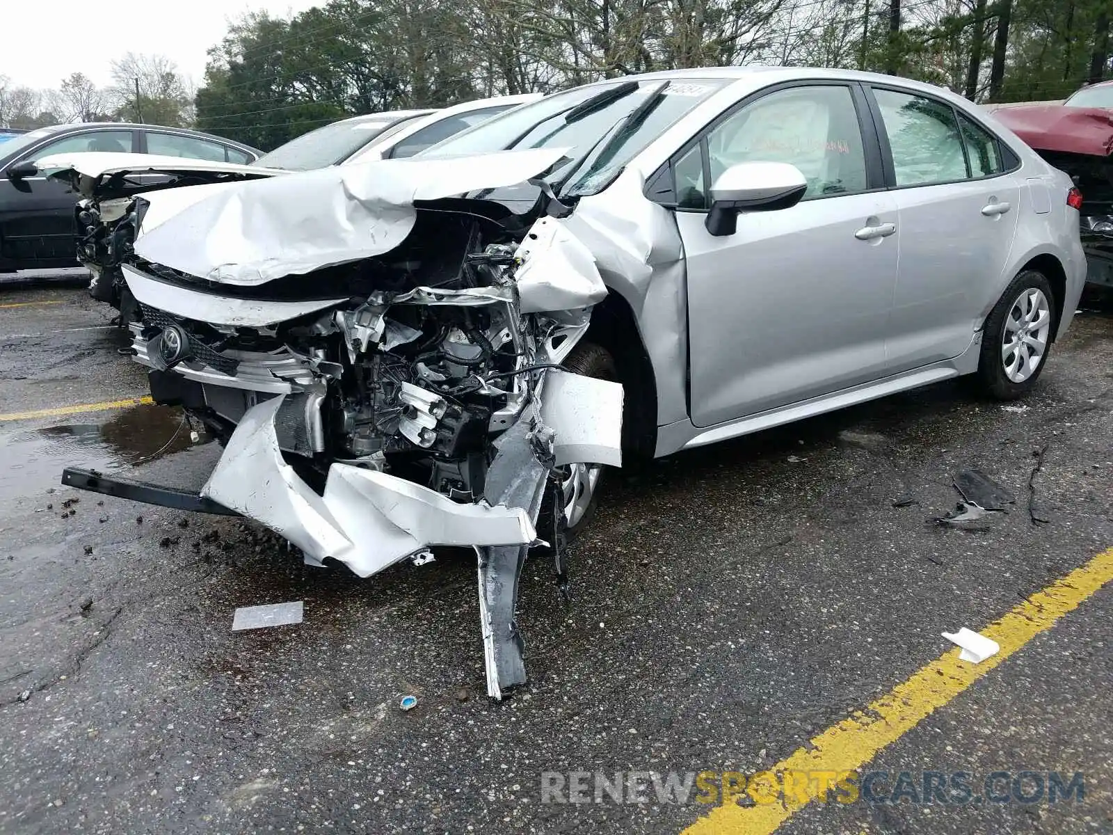 2 Photograph of a damaged car JTDEPMAE3MJ118112 TOYOTA COROLLA 2021