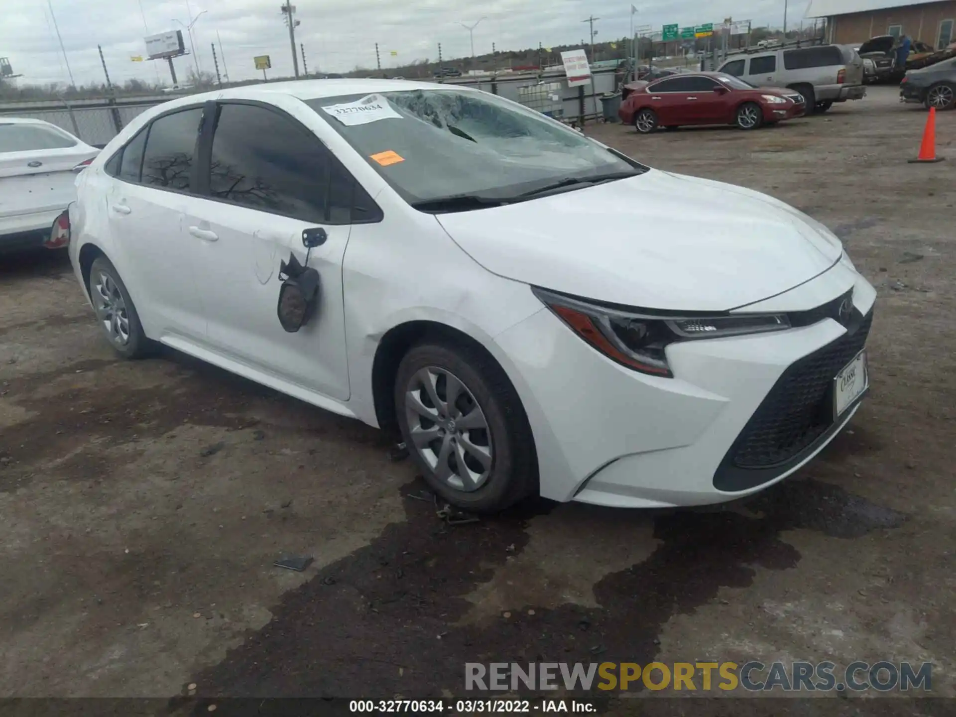 1 Photograph of a damaged car JTDEPMAE3MJ119034 TOYOTA COROLLA 2021