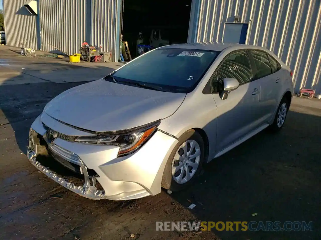 2 Photograph of a damaged car JTDEPMAE3MJ119051 TOYOTA COROLLA 2021