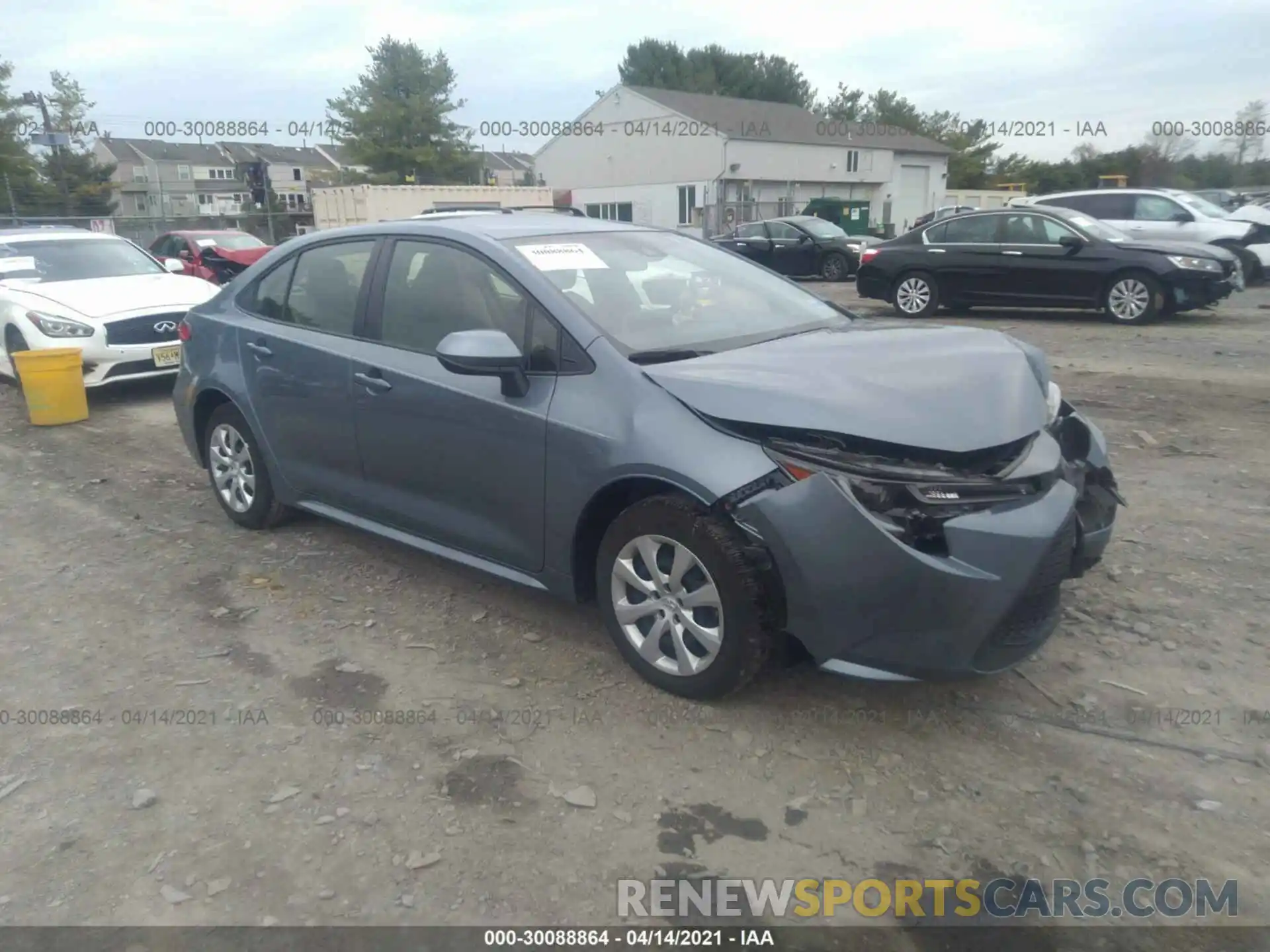 1 Photograph of a damaged car JTDEPMAE3MJ120443 TOYOTA COROLLA 2021