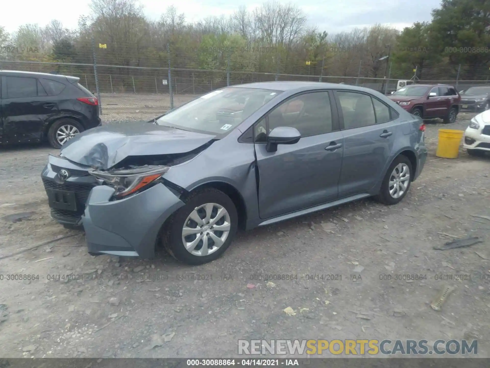 2 Photograph of a damaged car JTDEPMAE3MJ120443 TOYOTA COROLLA 2021