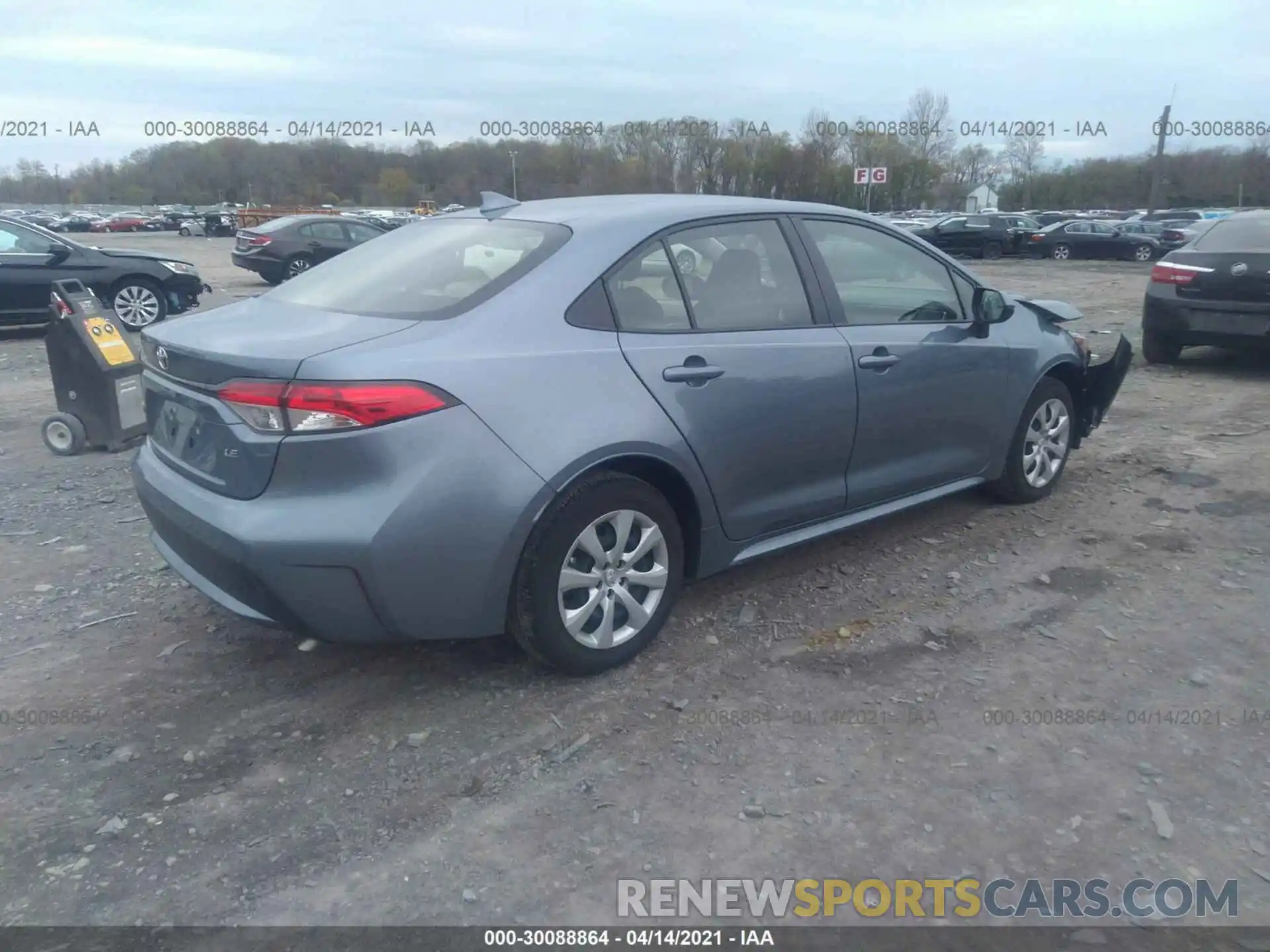 4 Photograph of a damaged car JTDEPMAE3MJ120443 TOYOTA COROLLA 2021